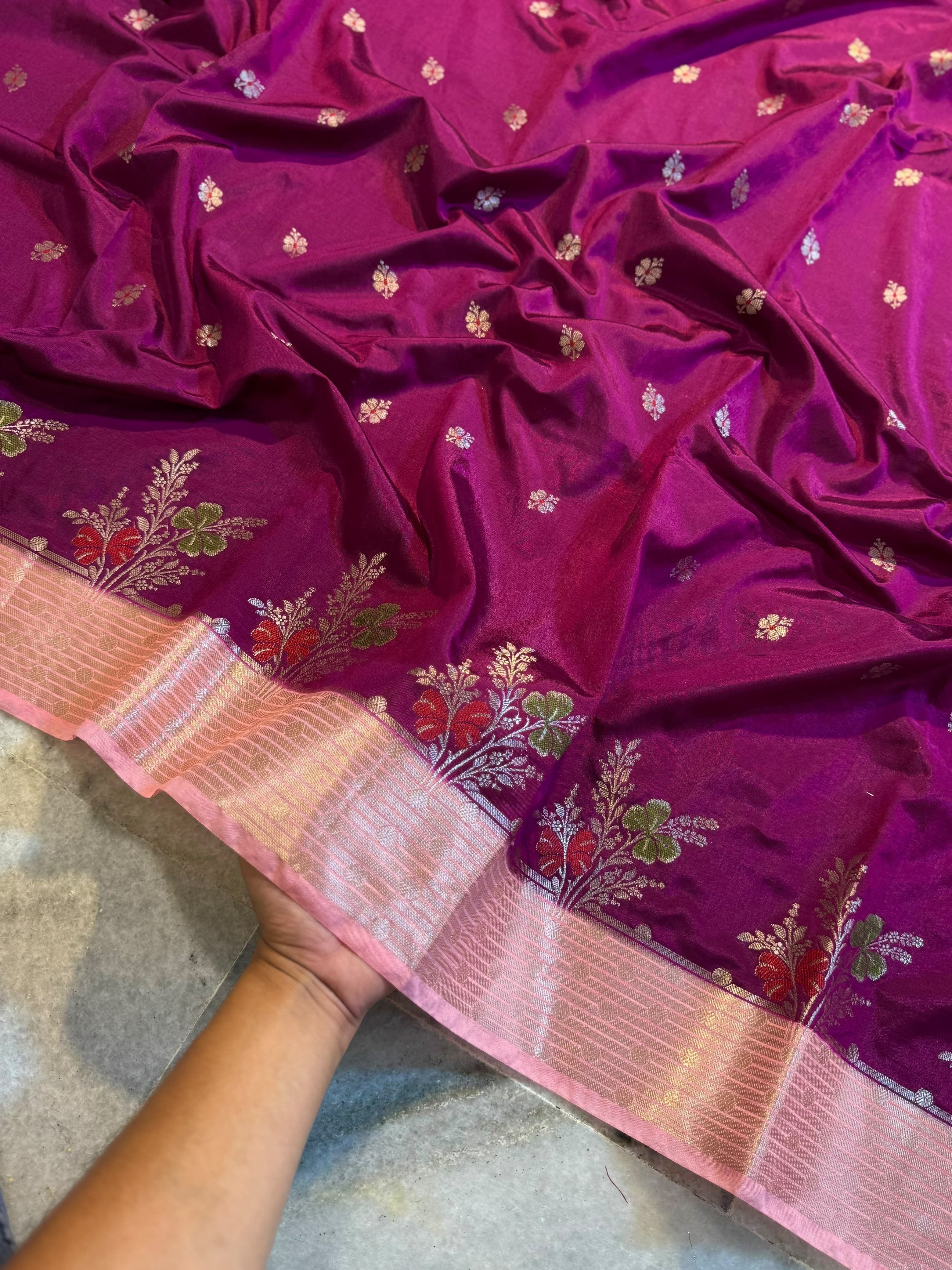 Banarasi semi silk Sarees