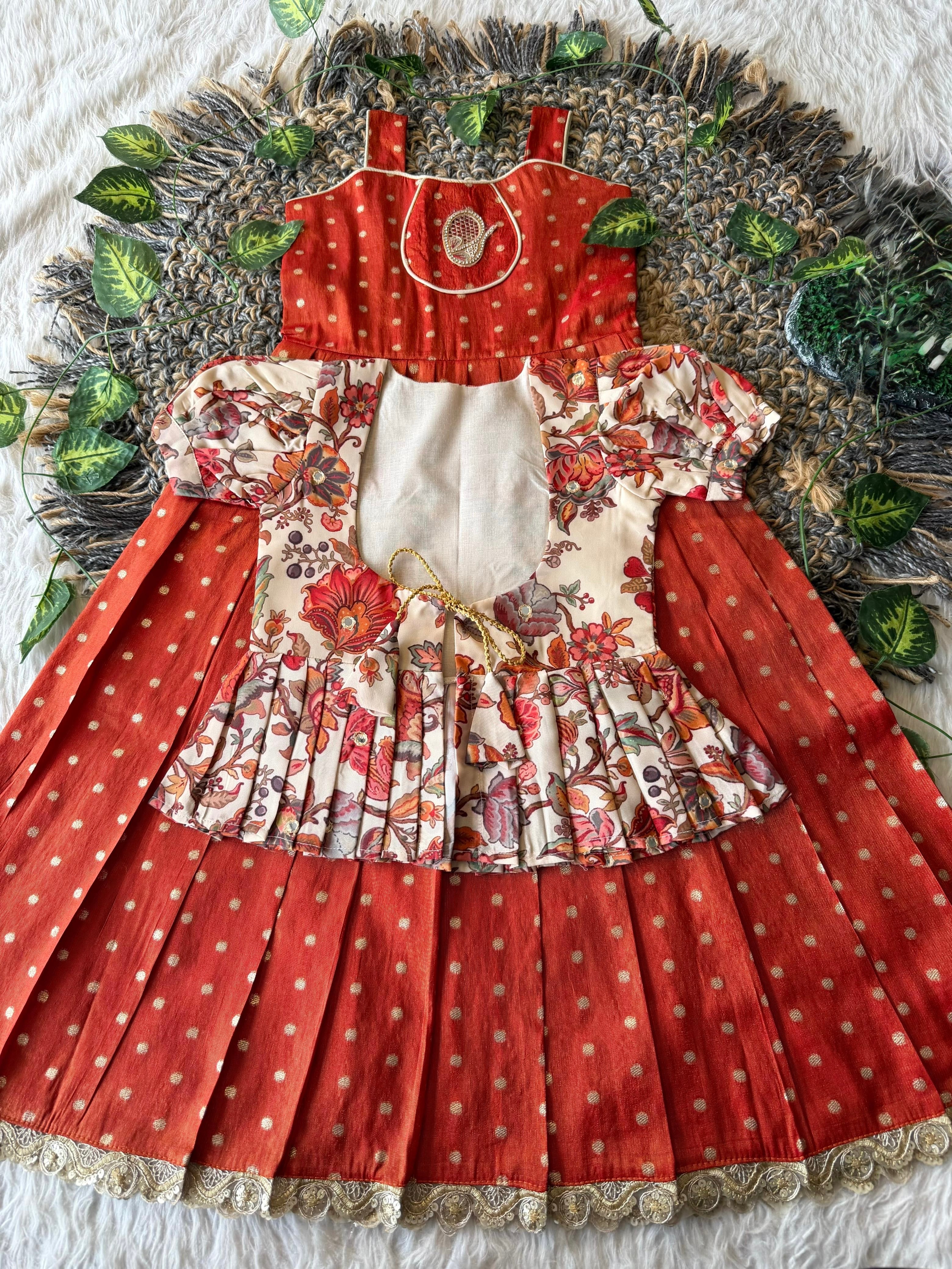 Vindhya : 2 In one frock