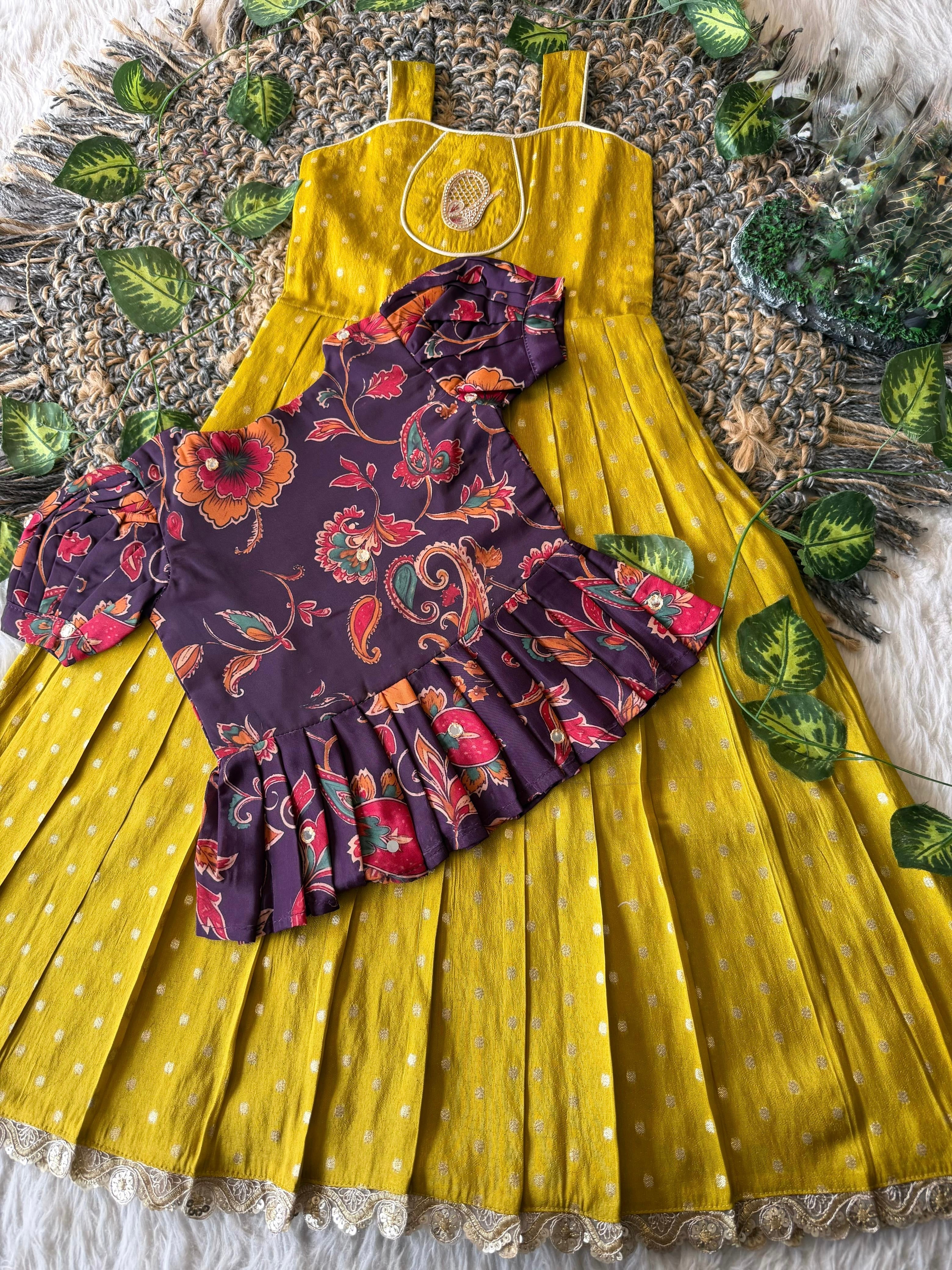Vindhya : 2 In one frock