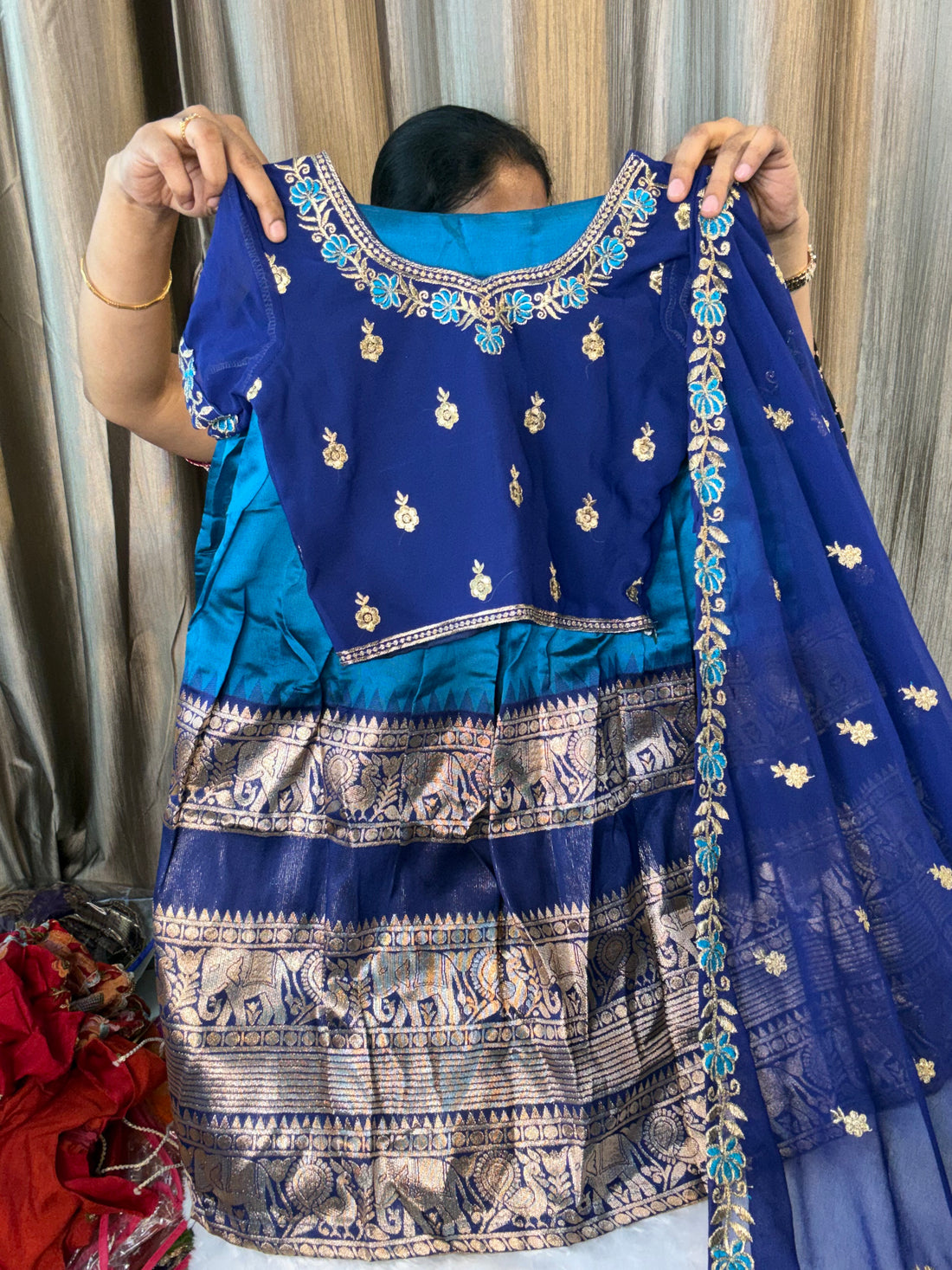 Saarika : Kids Half Saree 💙