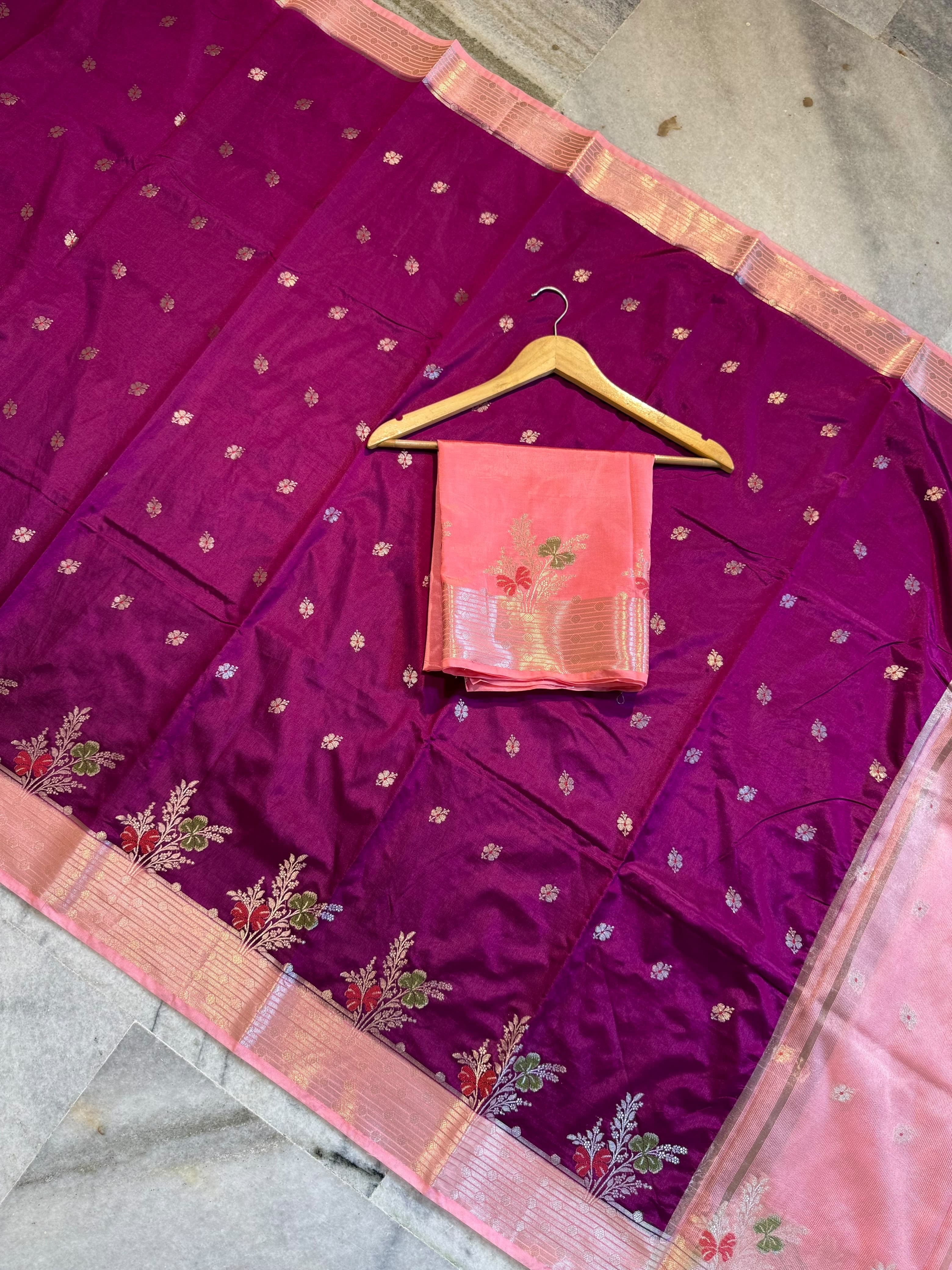 Banarasi semi silk Sarees