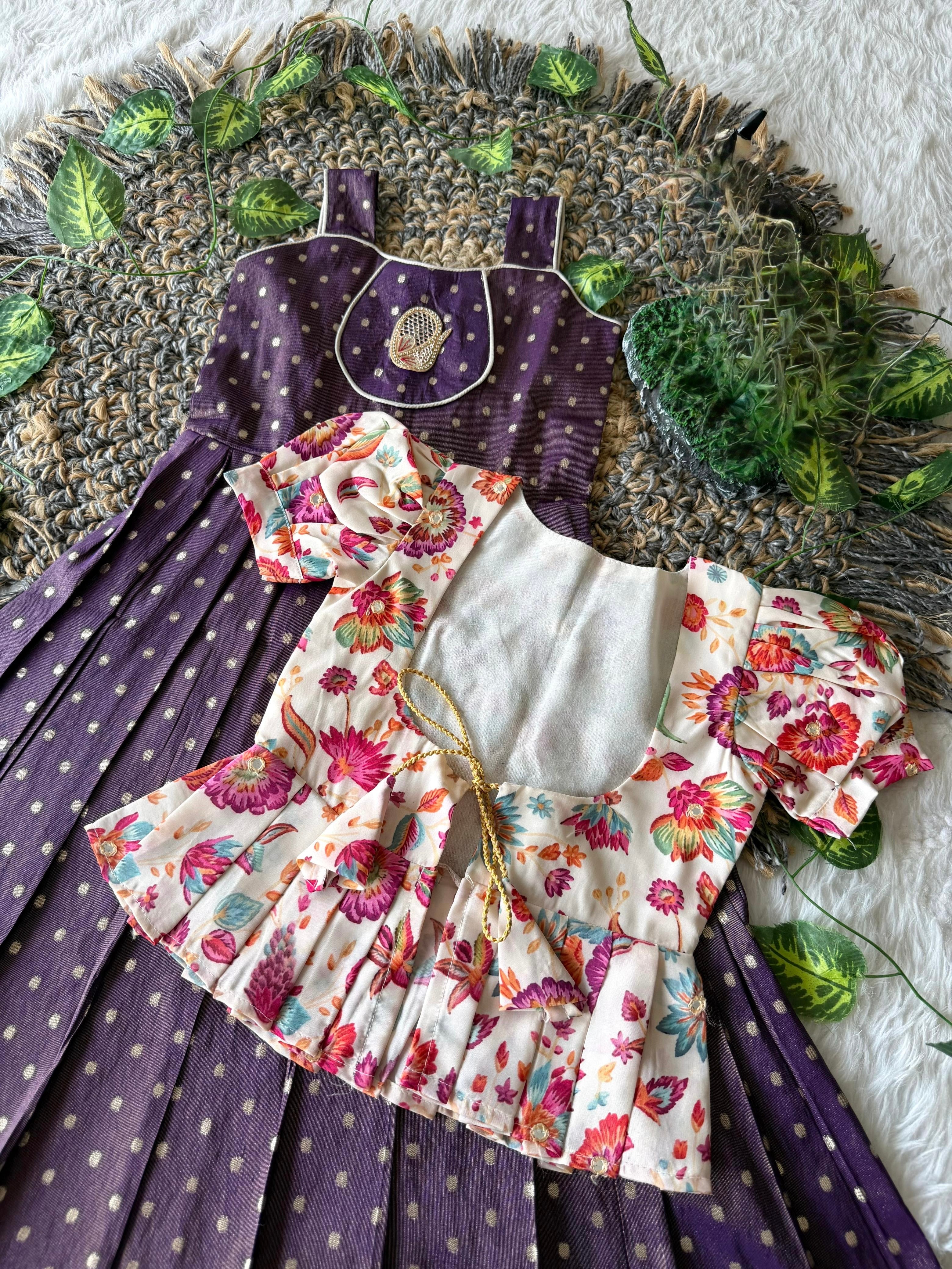 Vindhya : 2 In one frock