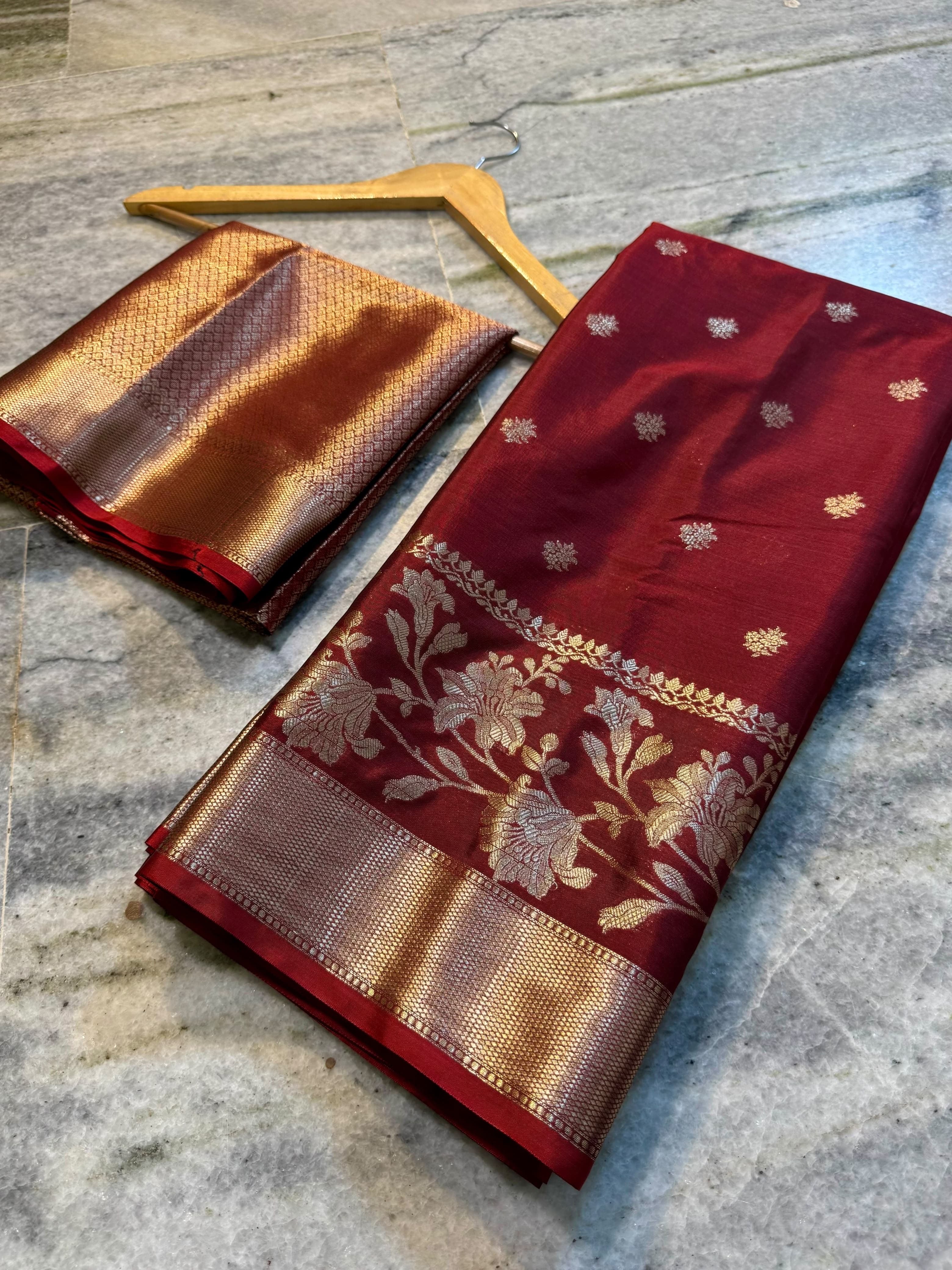 Banarasi katan silk saree