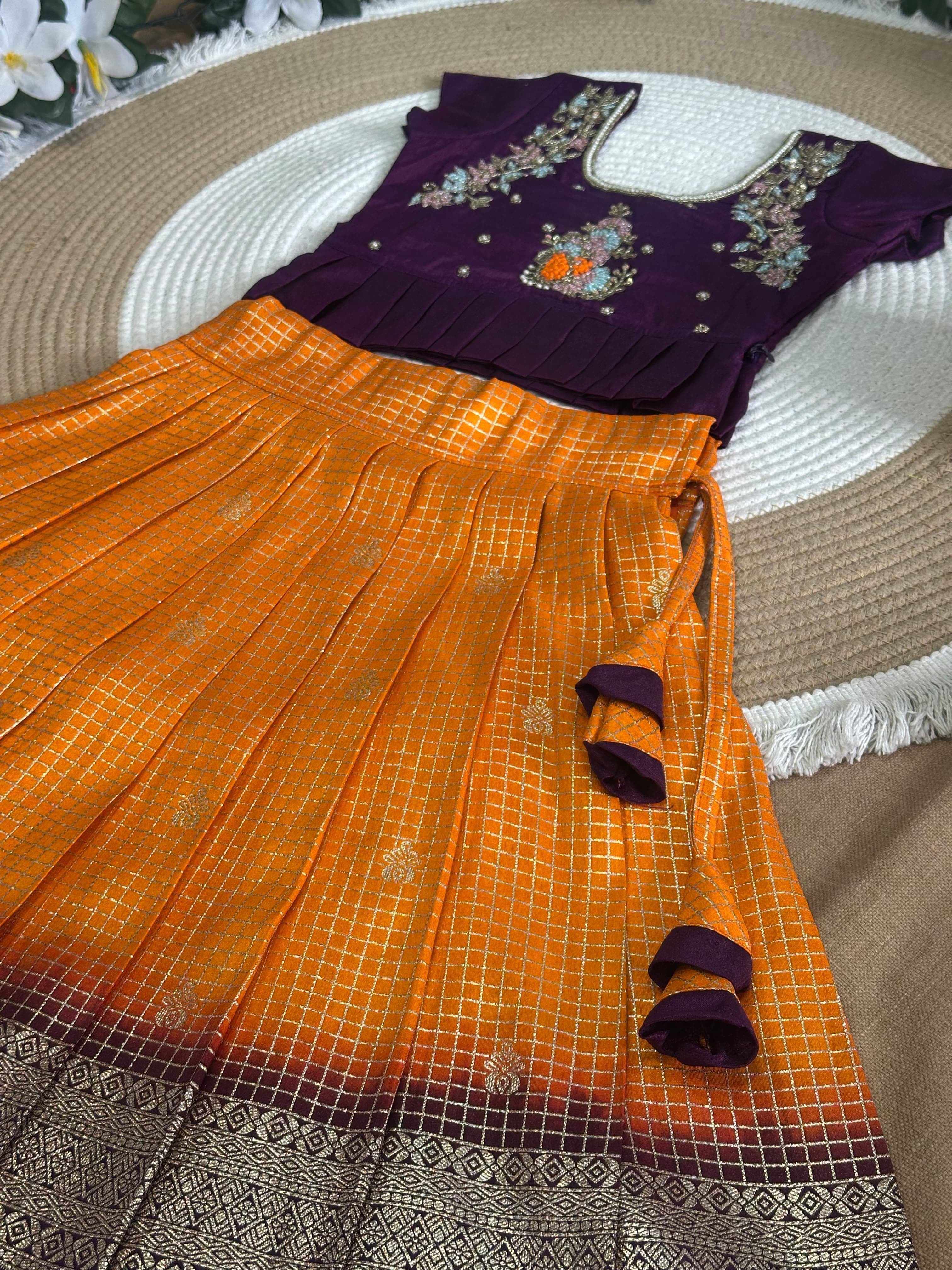Chitra Traditional kids lehenga
