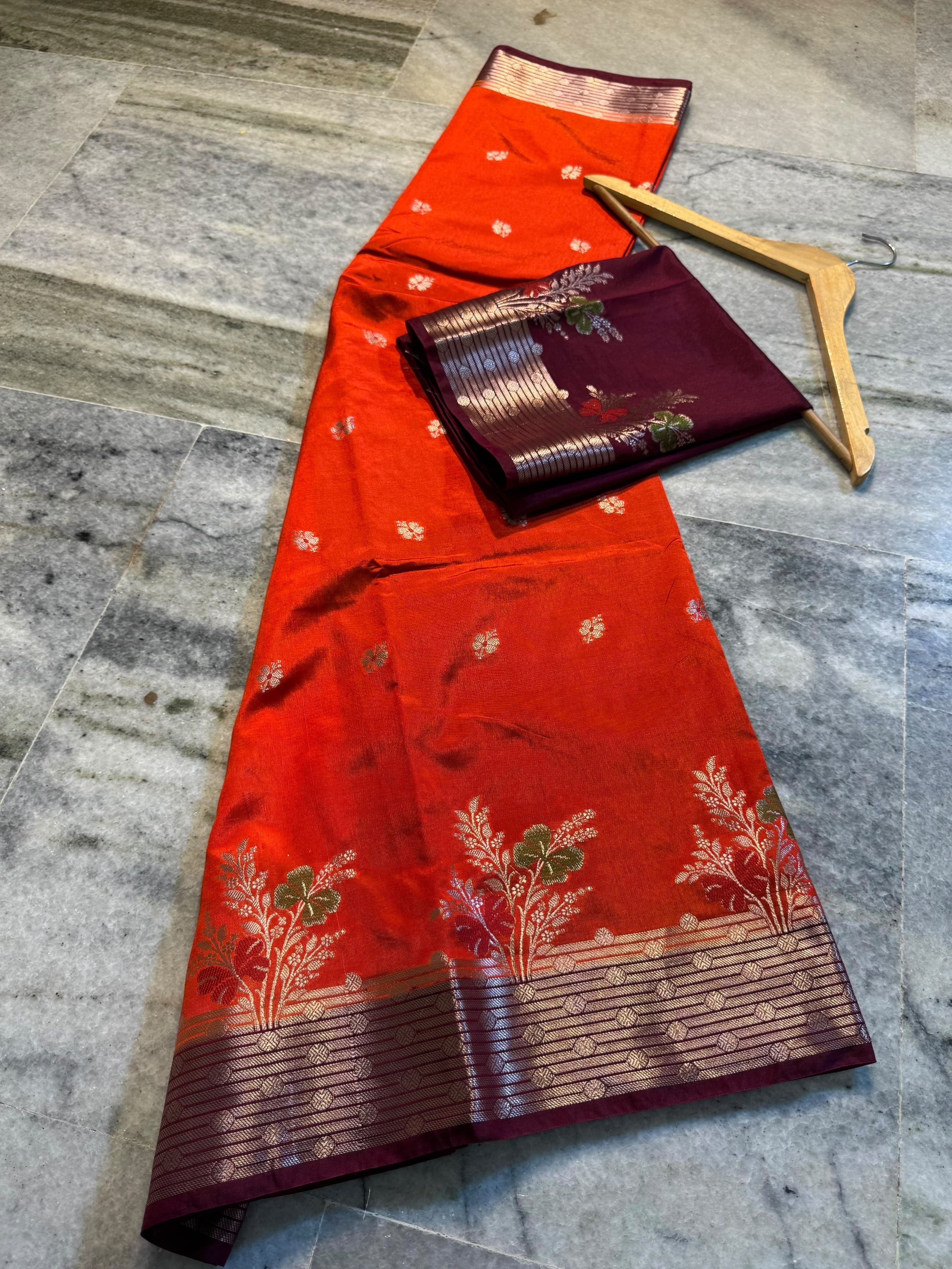 Banarasi semi silk Sarees