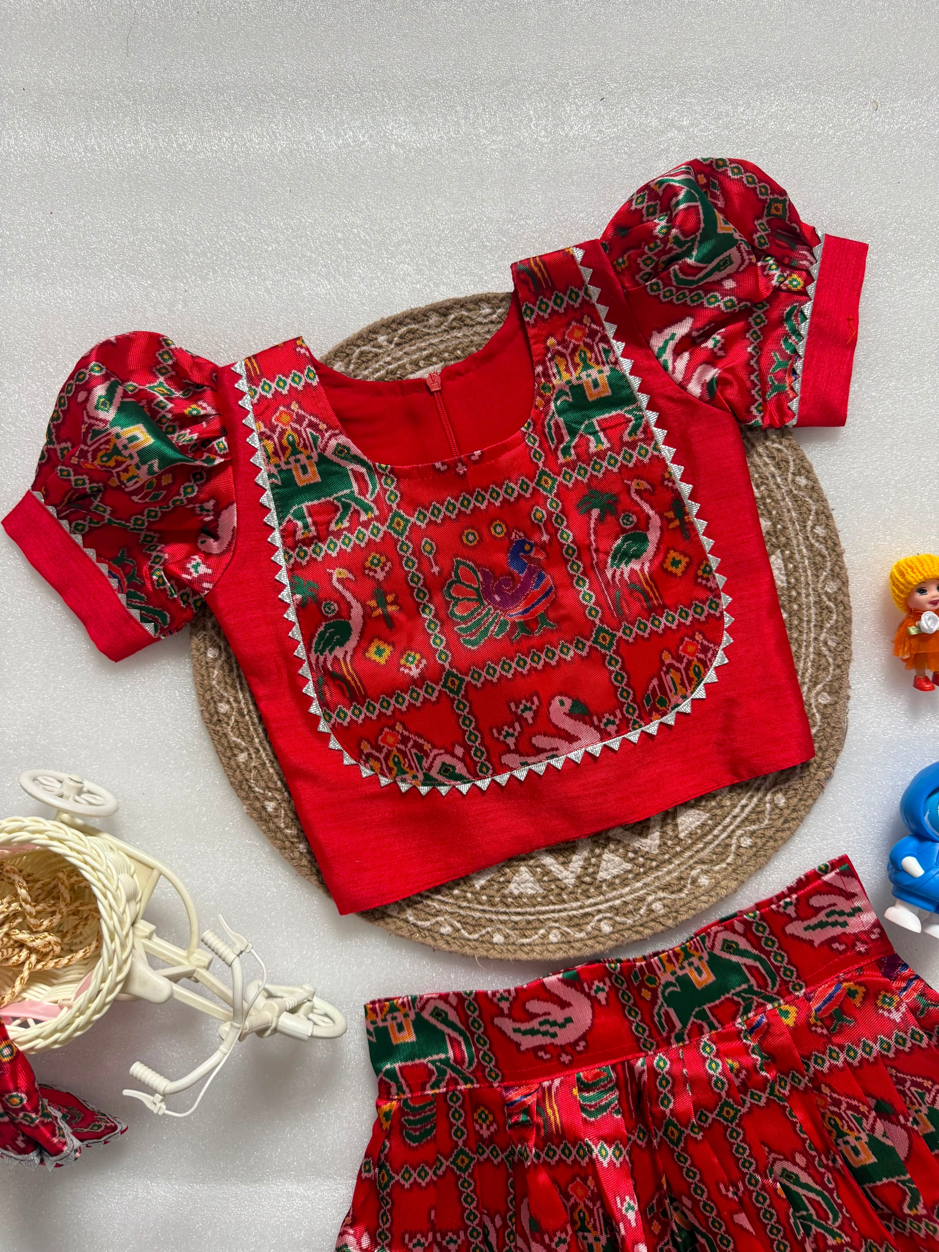 Swara : Patola kids lehengas