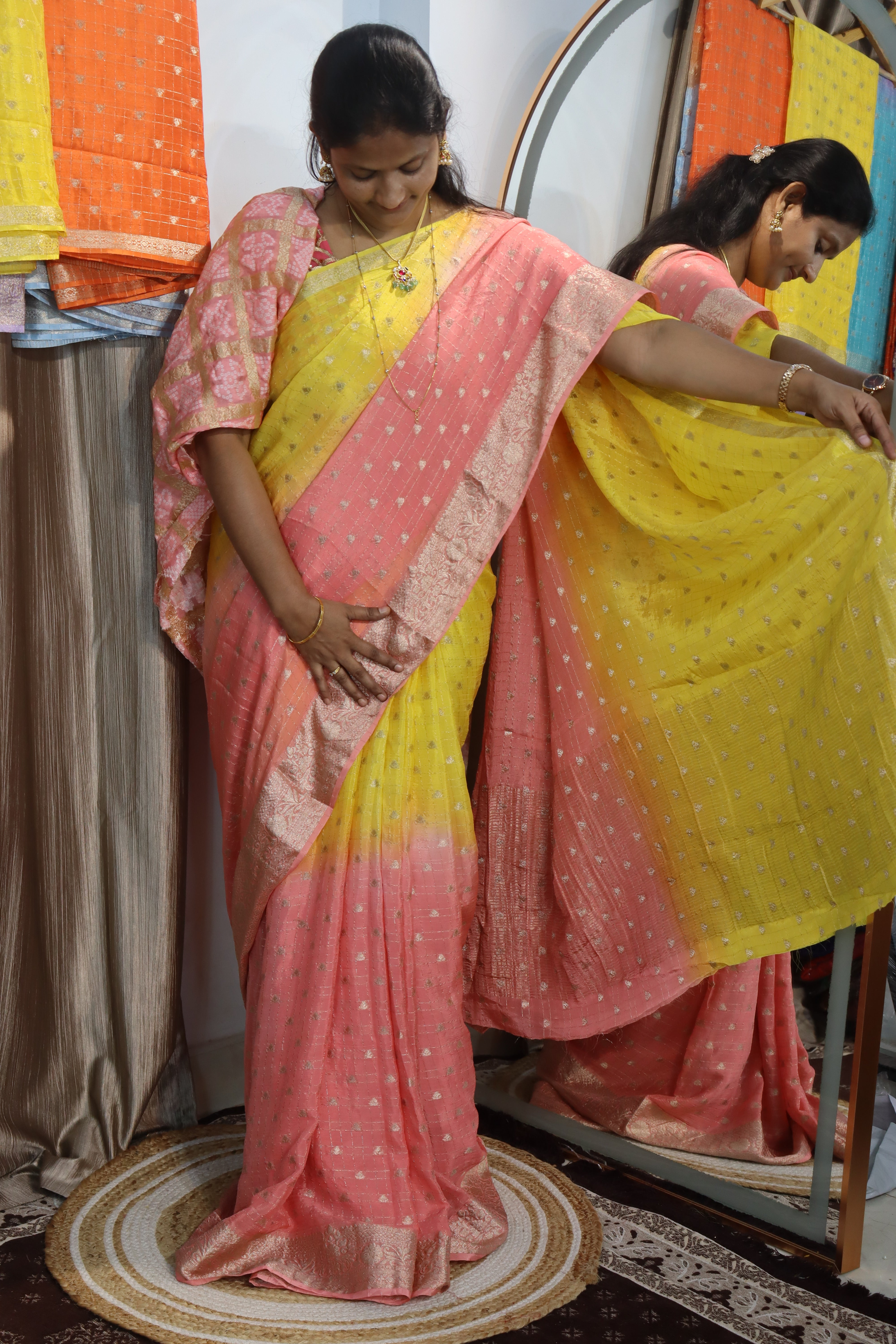 Premium Chinnon Vintage sarees