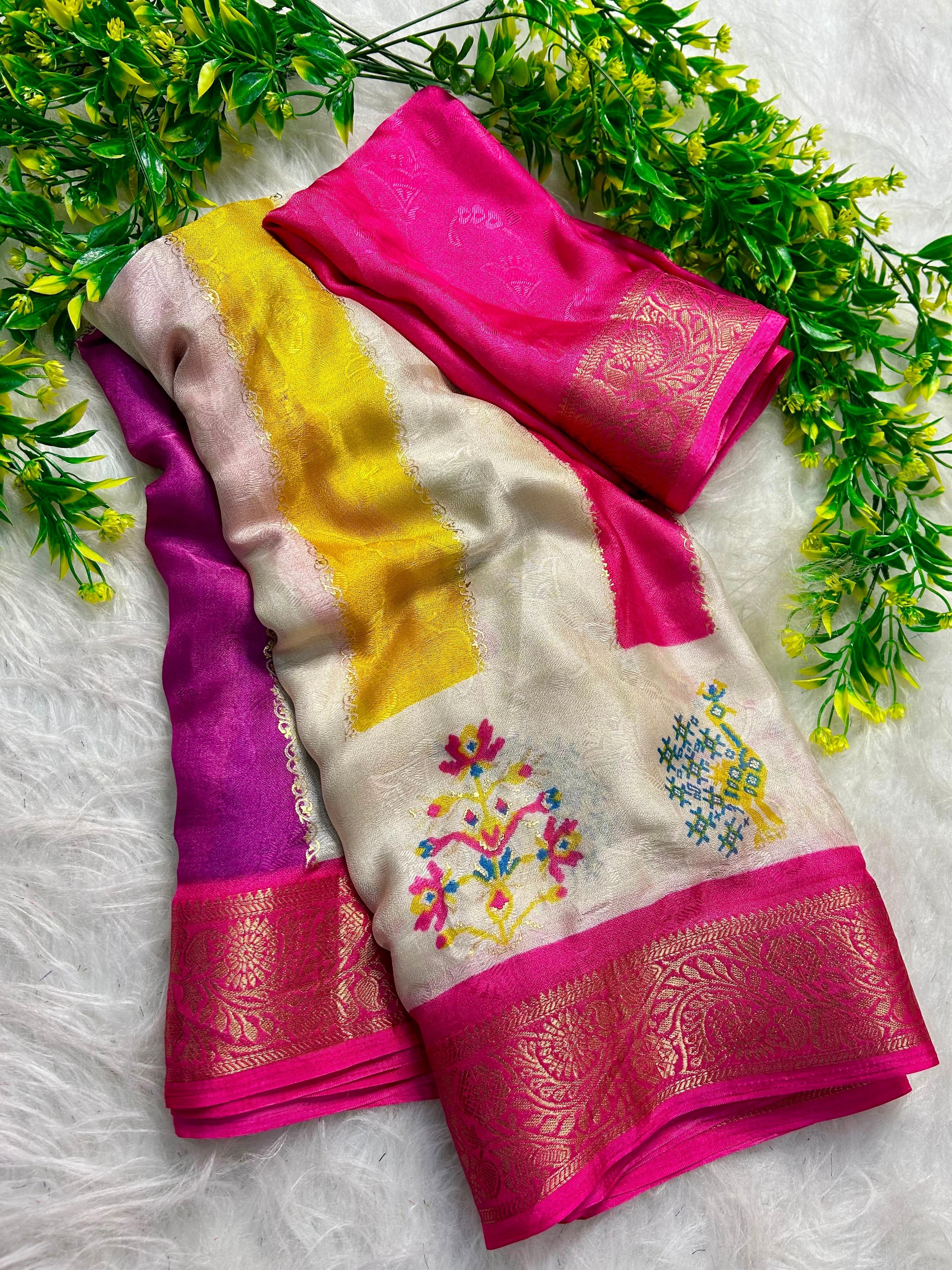 Budget Sarees in Marsh mallow