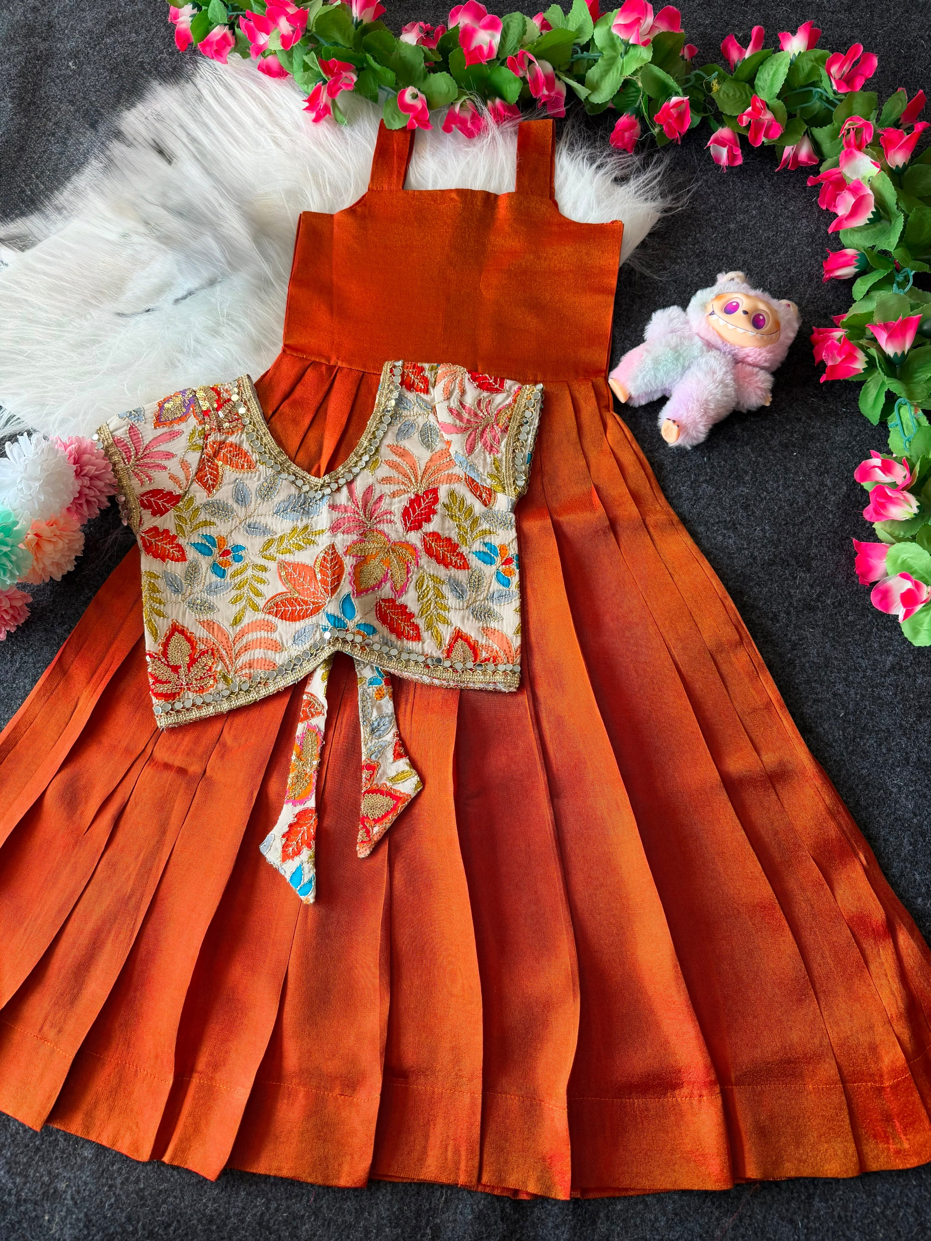 Sunaya : 2 In one Designer kids frocks