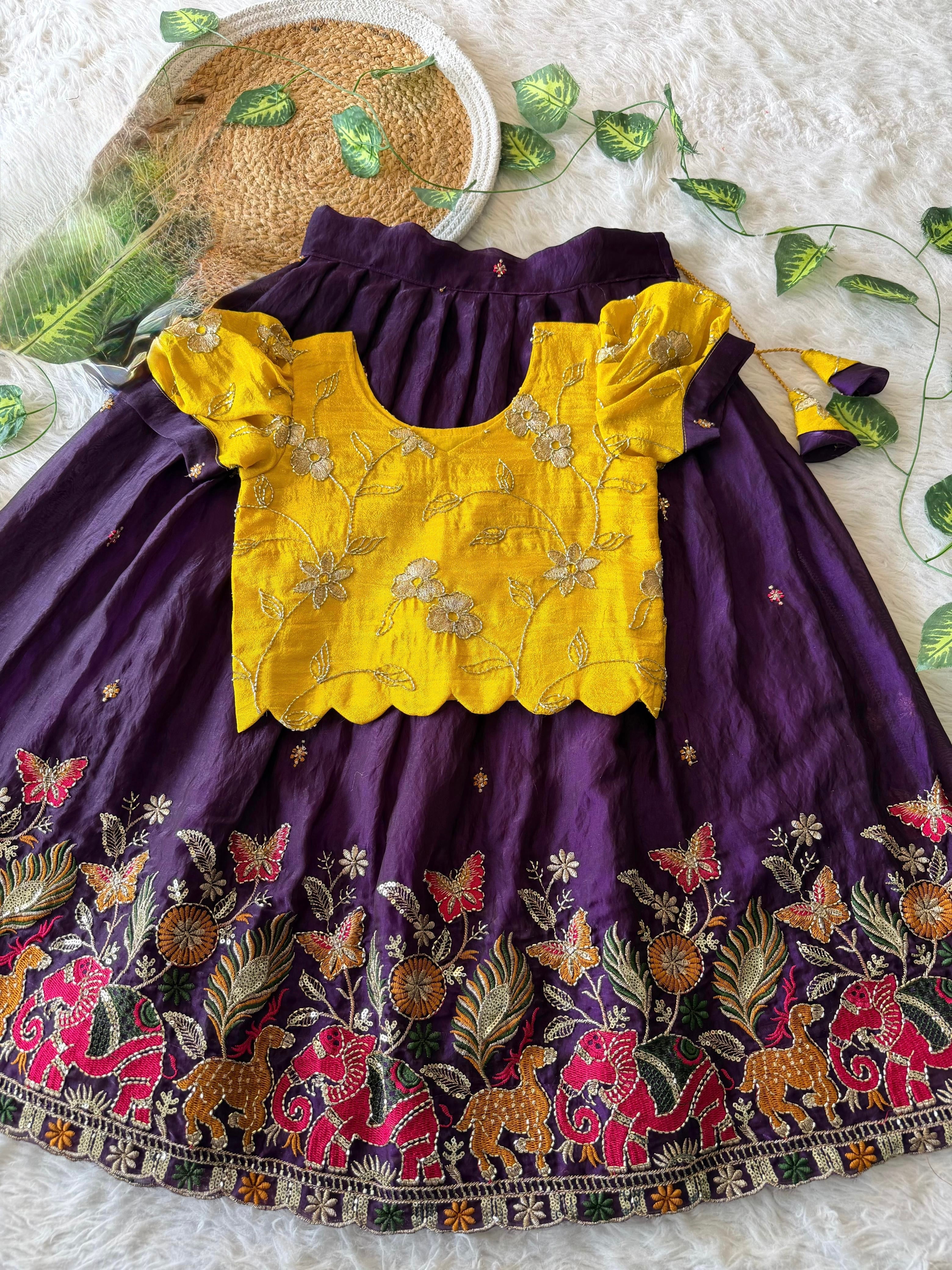 Adira : kids designer Lehenga