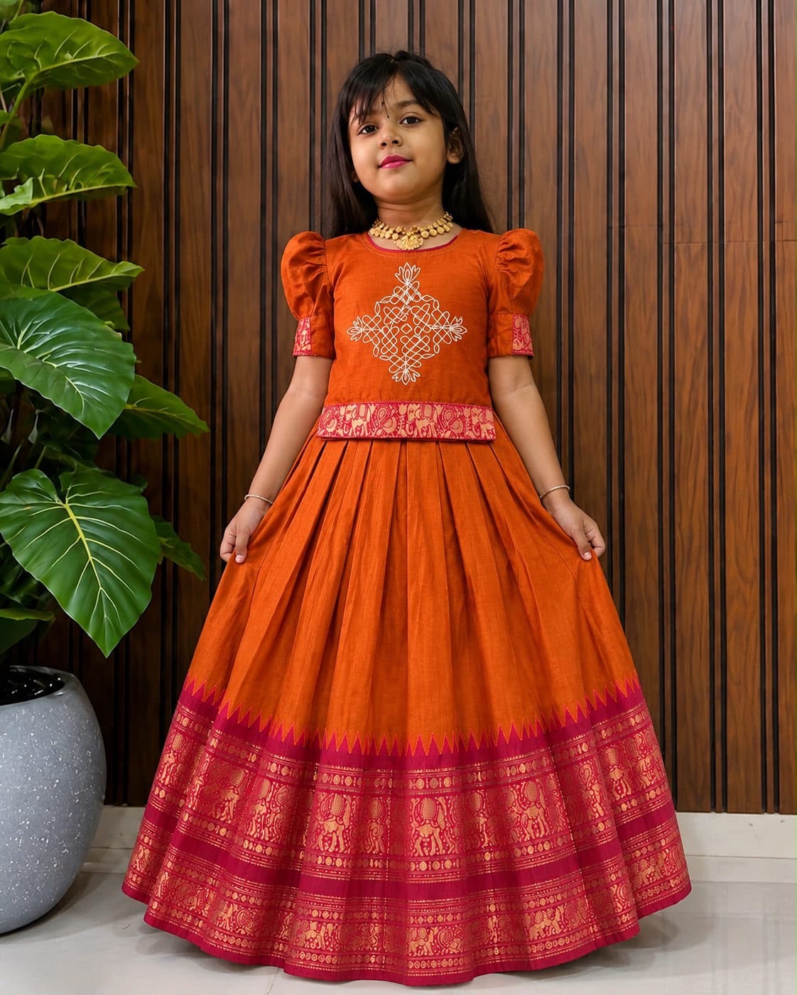 Kundanapu Bomma kids Lehenga
