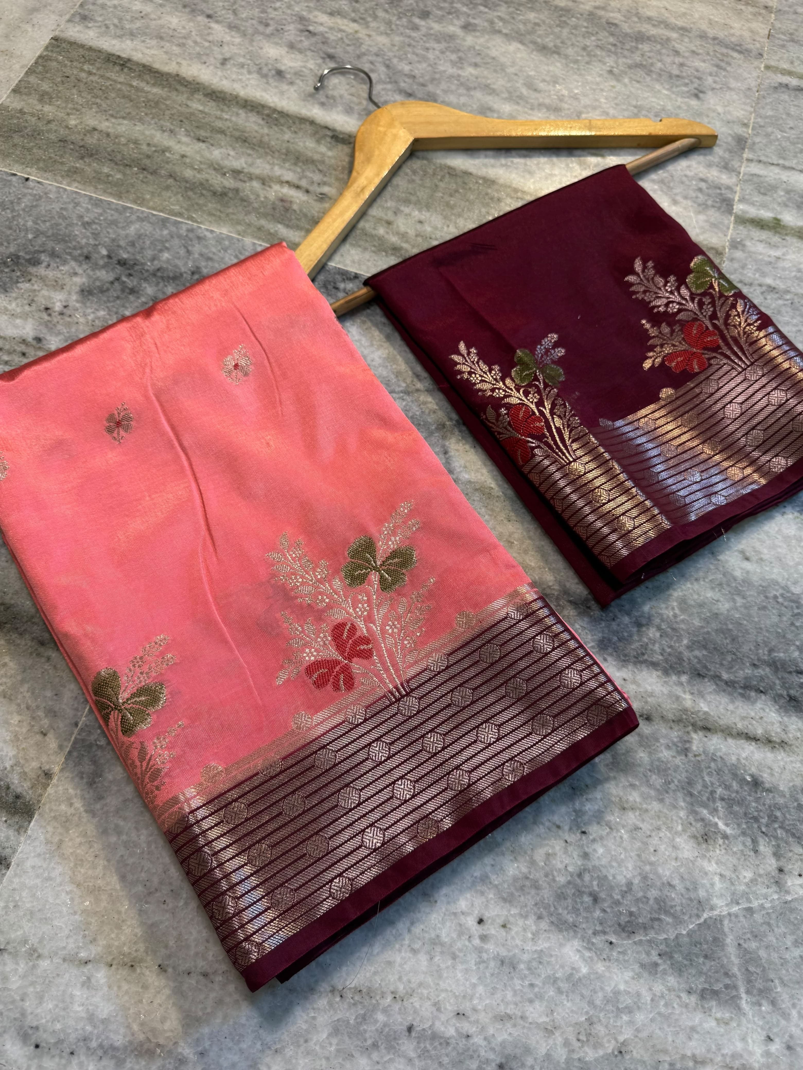 Banarasi semi silk Sarees