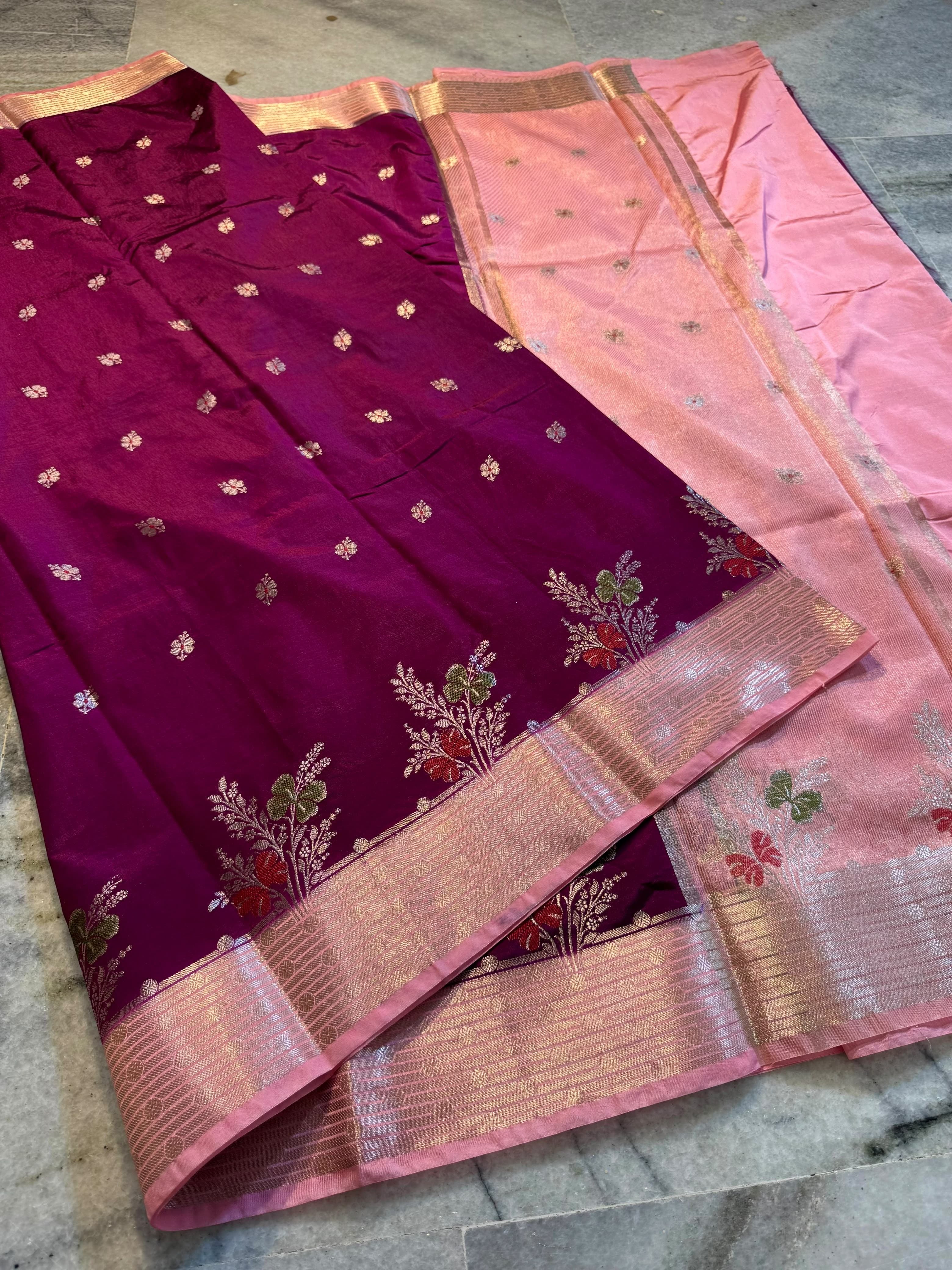 Banarasi semi silk Sarees