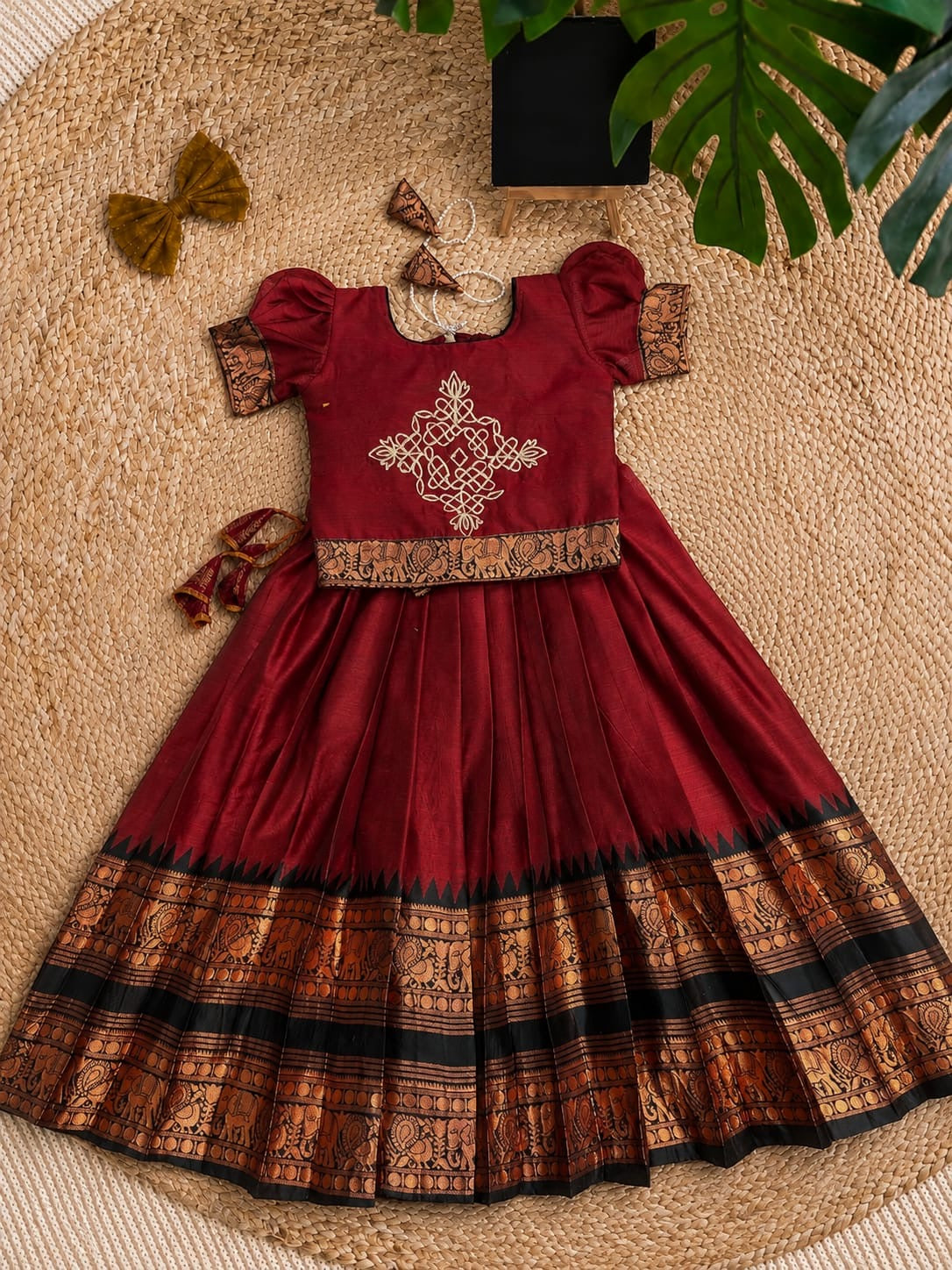 Kundanapu Bomma kids Lehenga