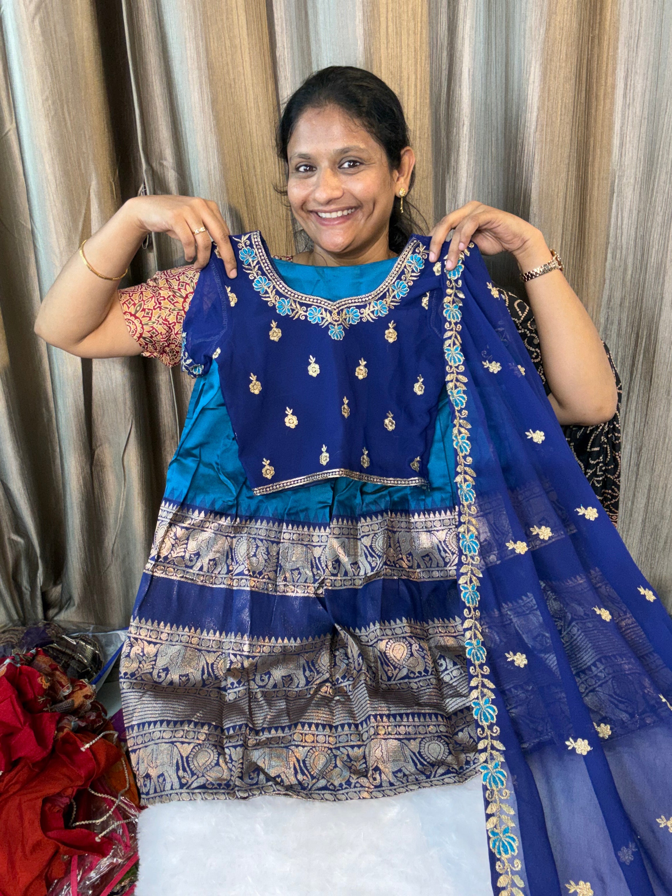 Saarika : Kids Half Saree 💙