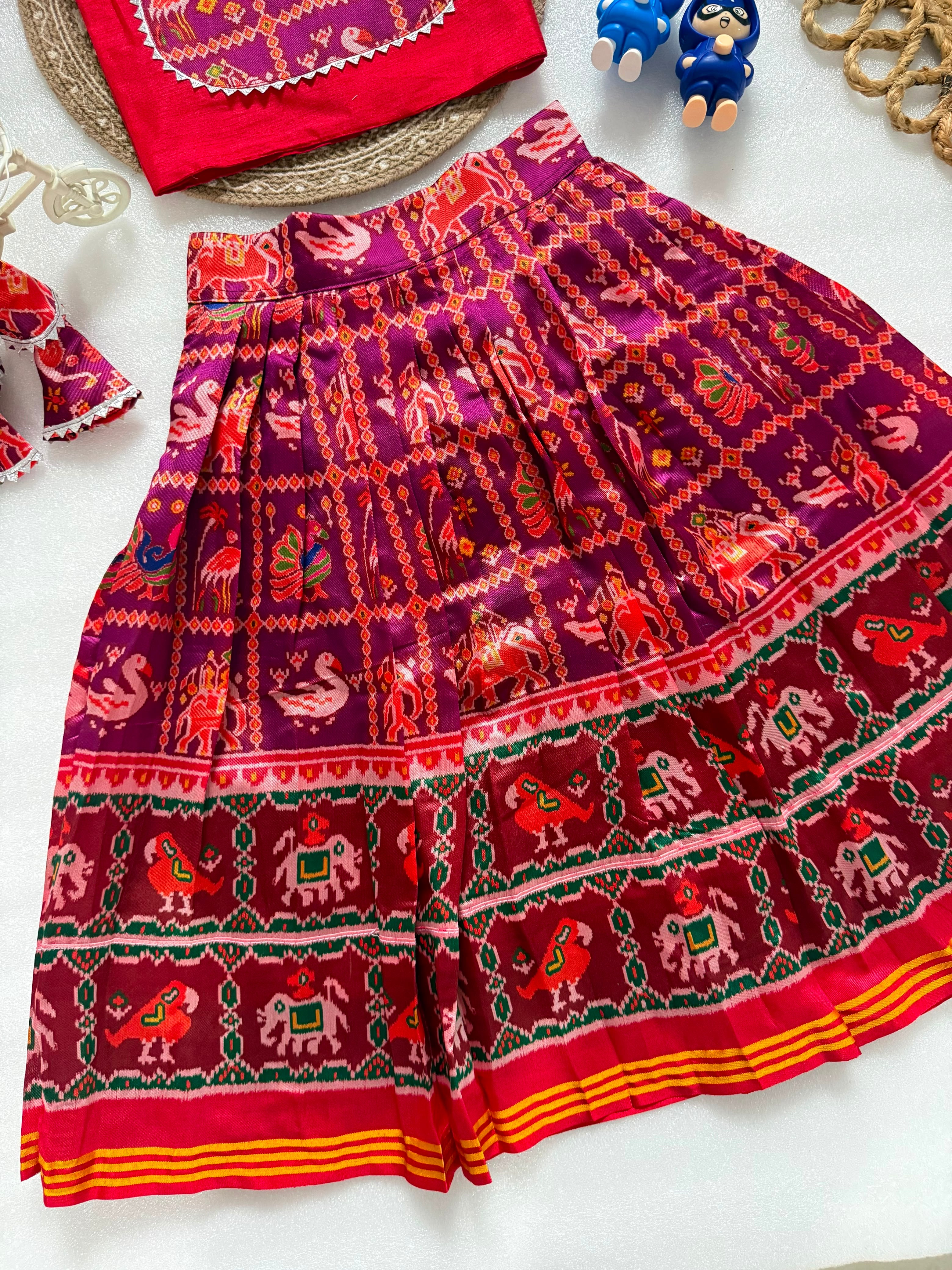 Swara : Patola kids lehengas