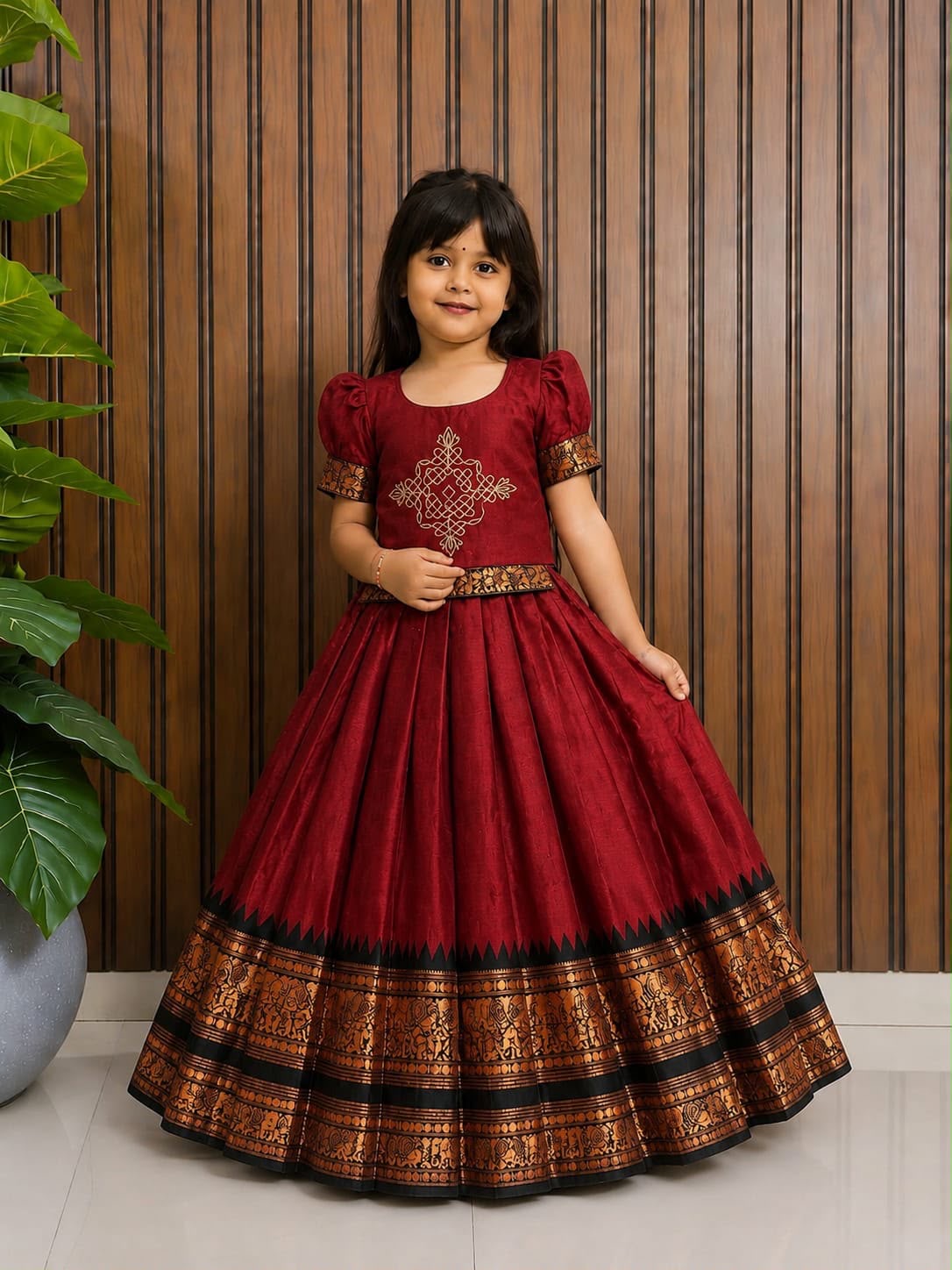 Kundanapu Bomma kids Lehenga