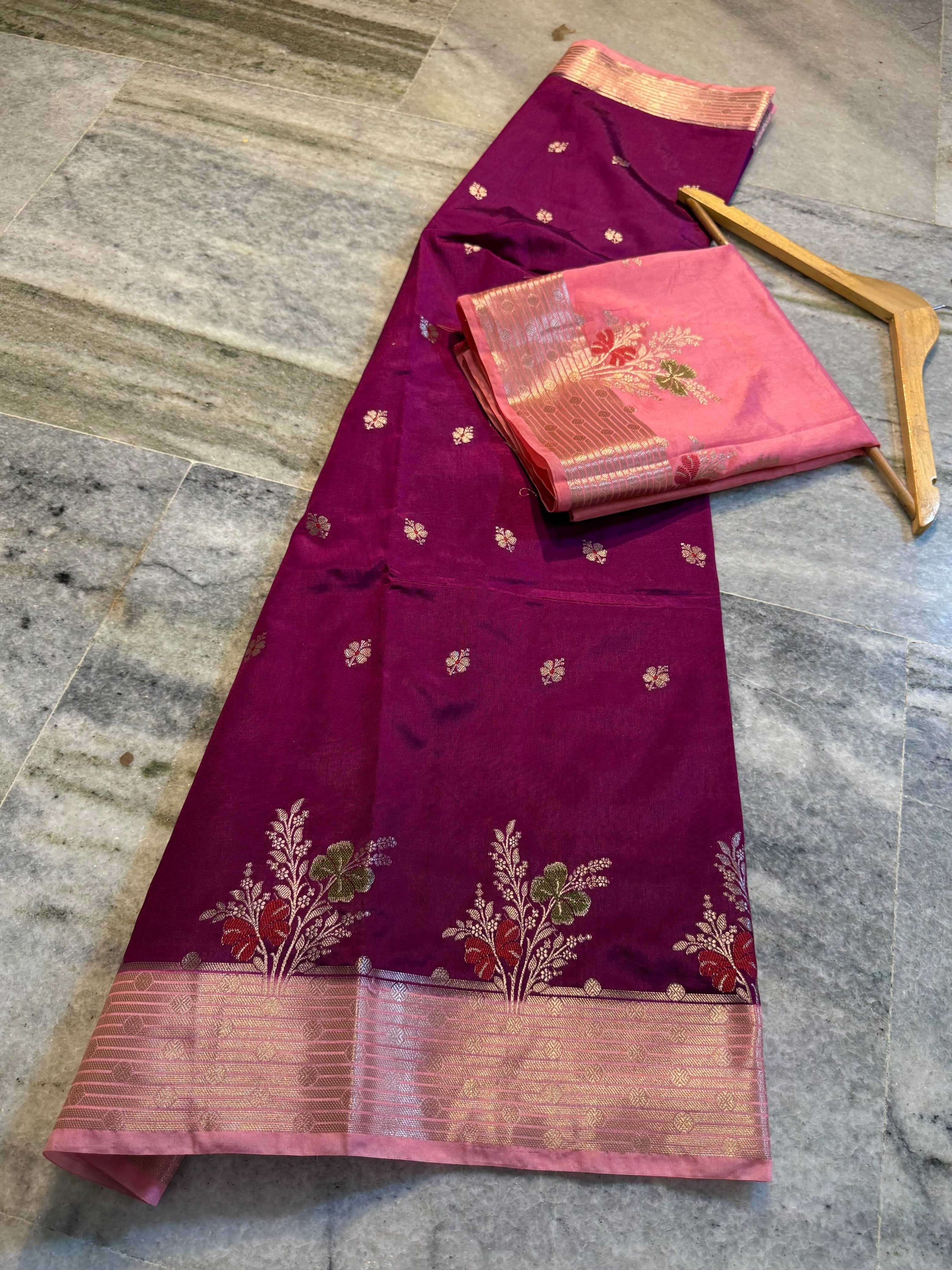 Banarasi semi silk Sarees