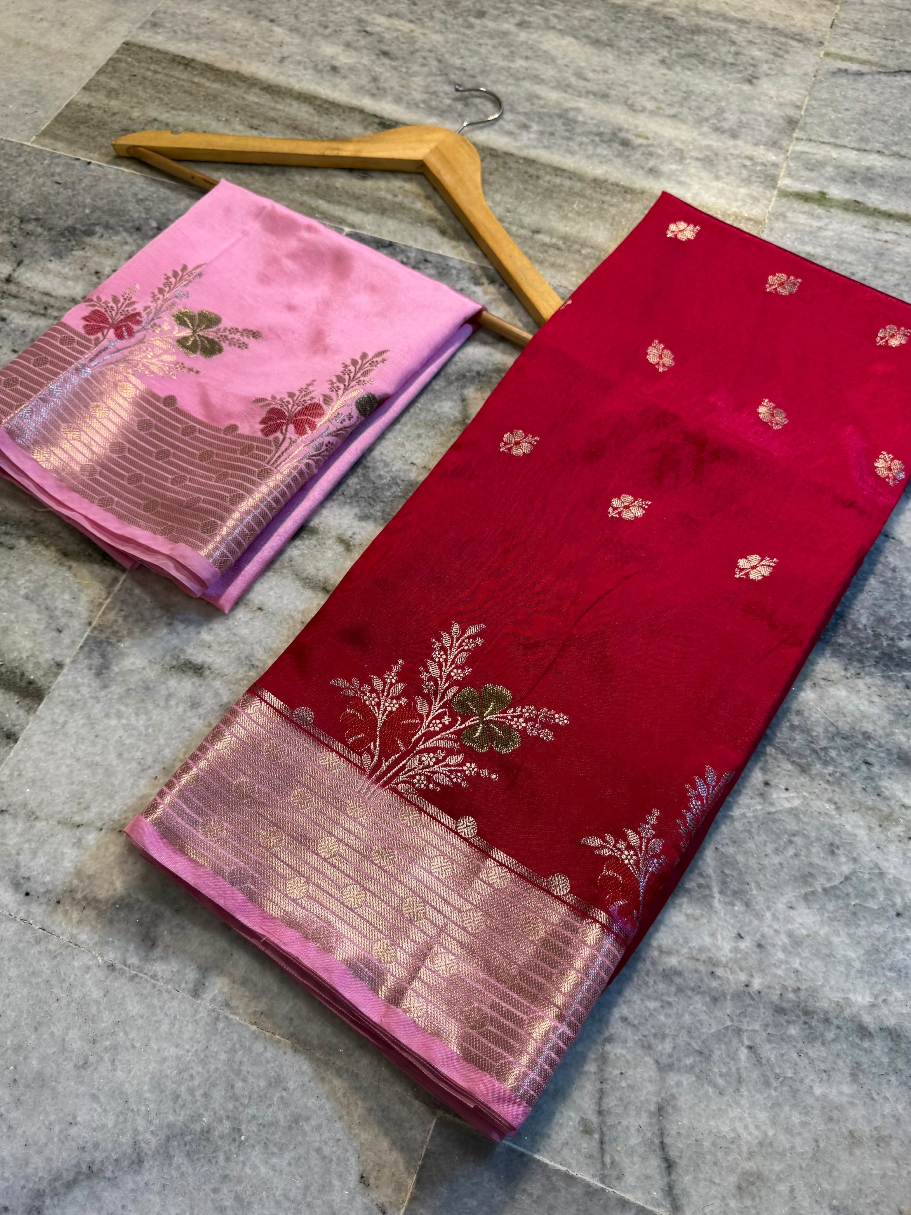 Banarasi semi silk Sarees