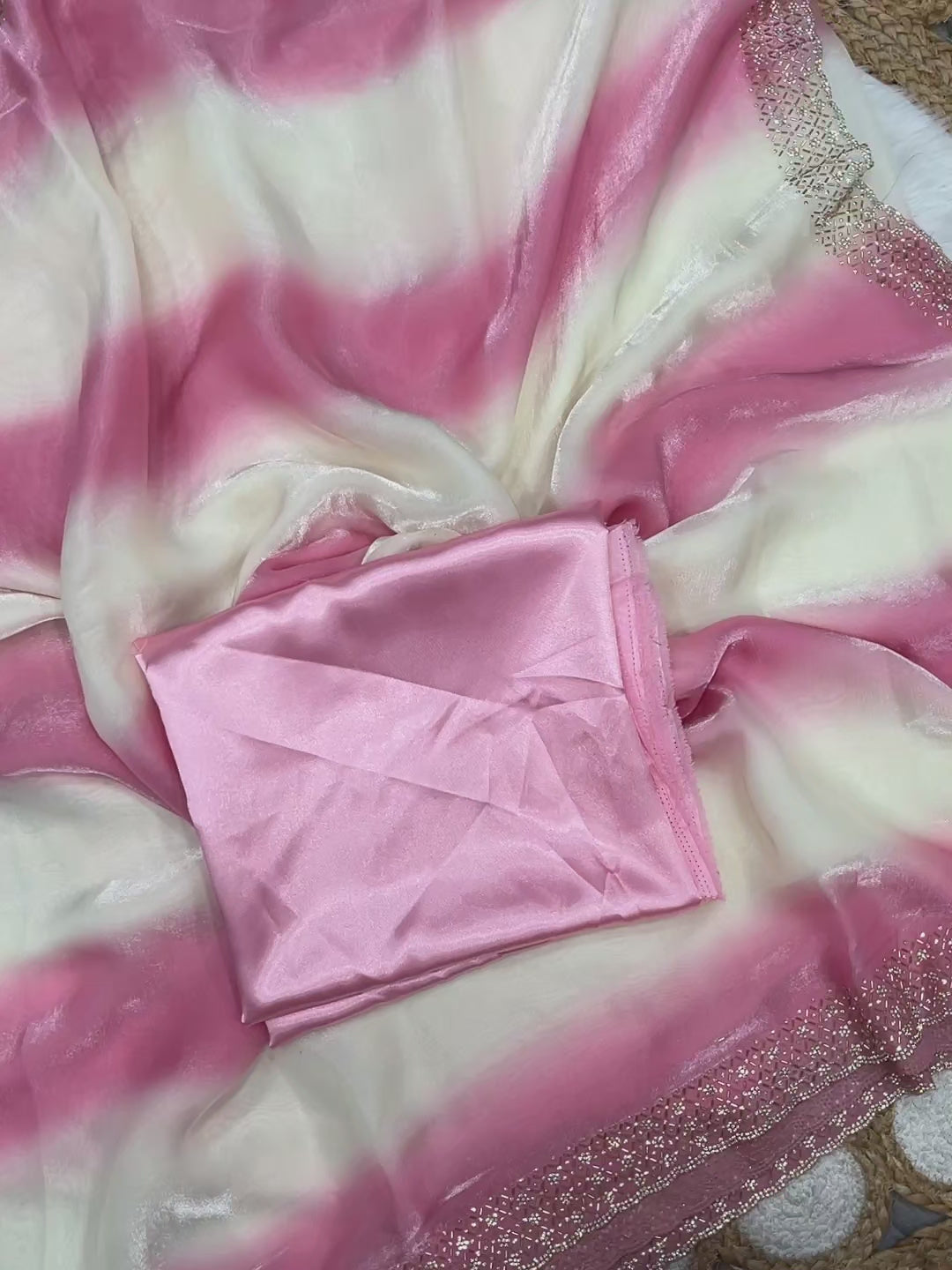 Rose Milk Sarees 💕