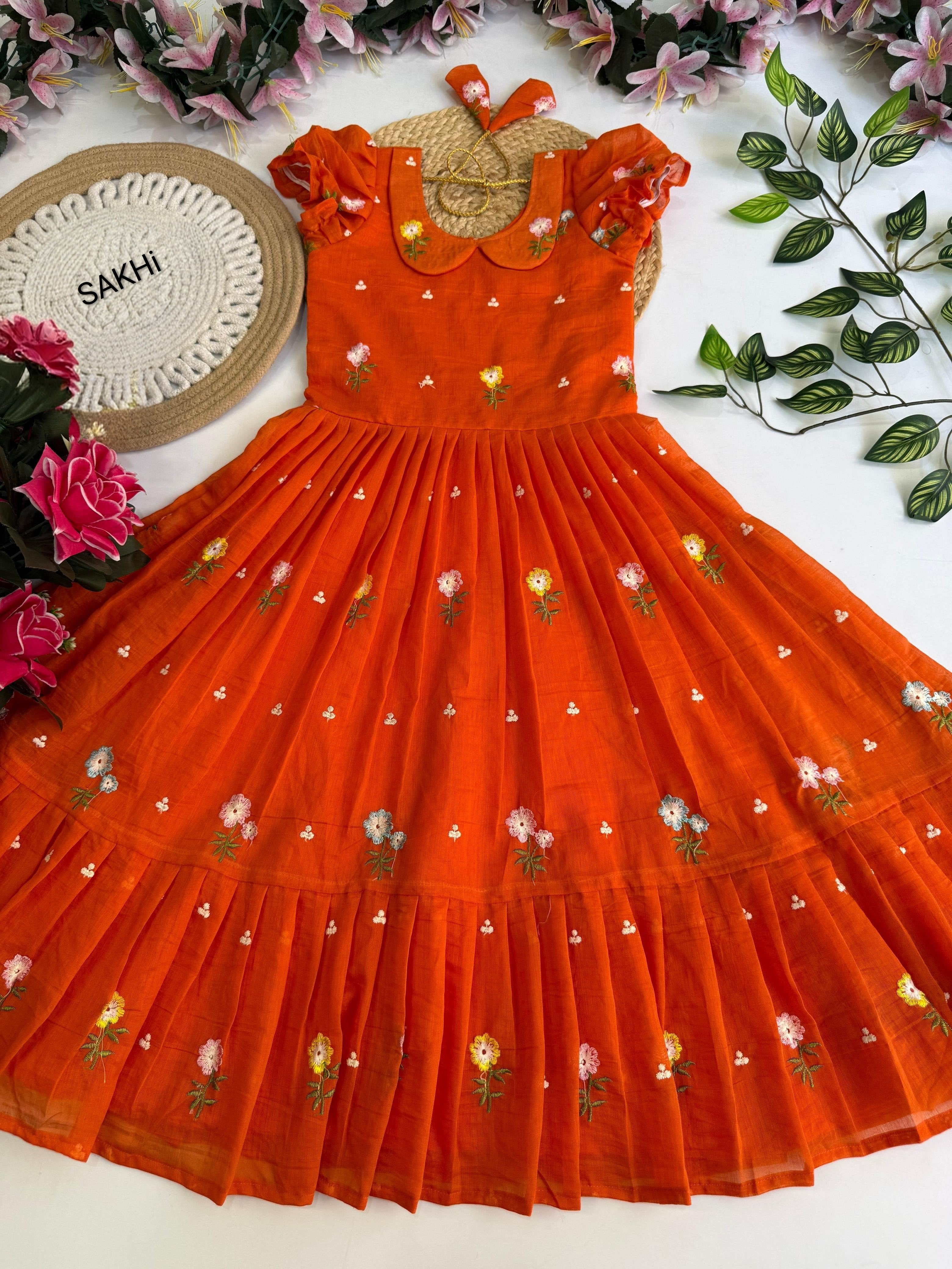 “Ria” Mul chandheri Frocks