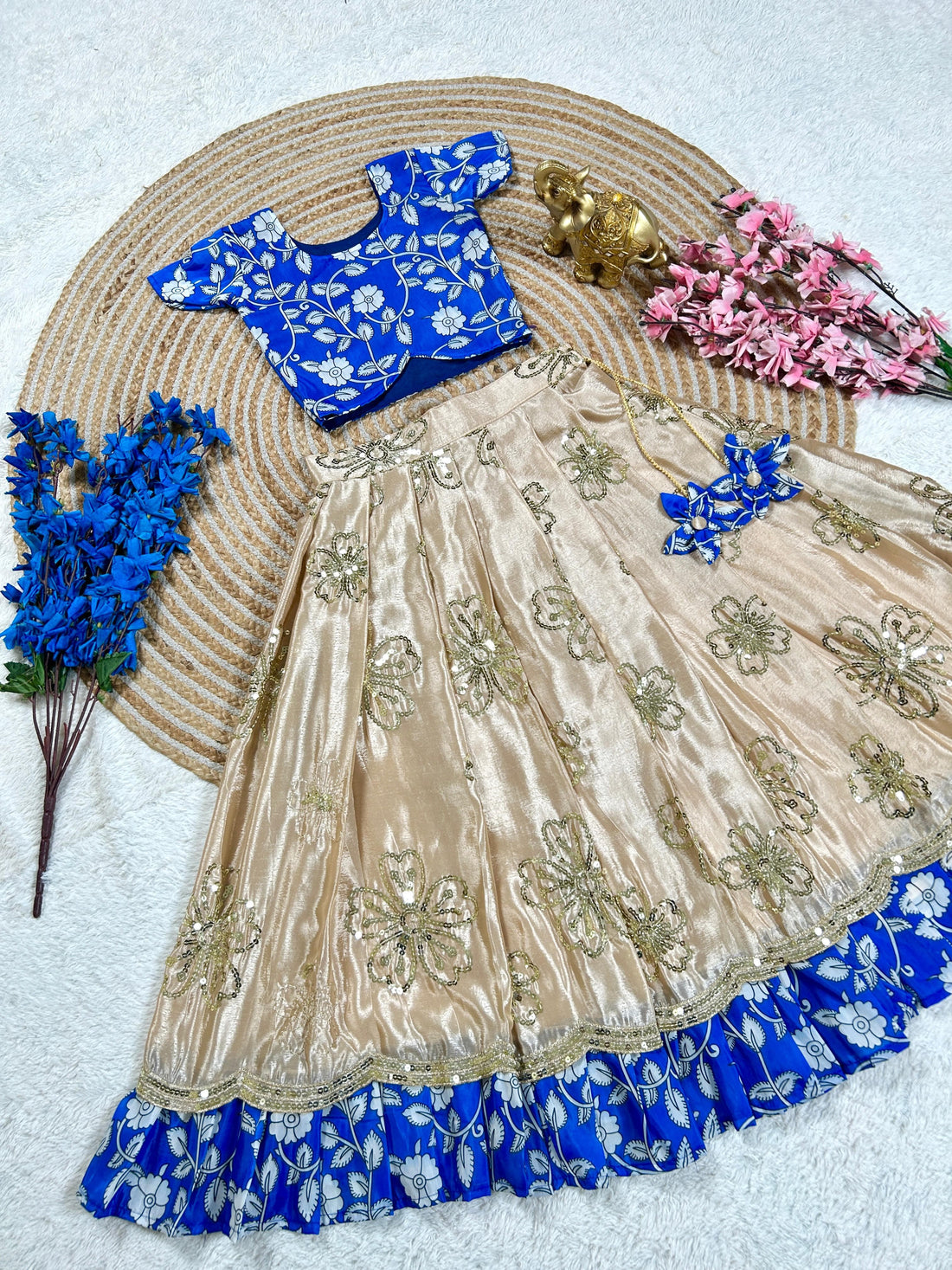 Jahna : Kalamkari Kids lehenga