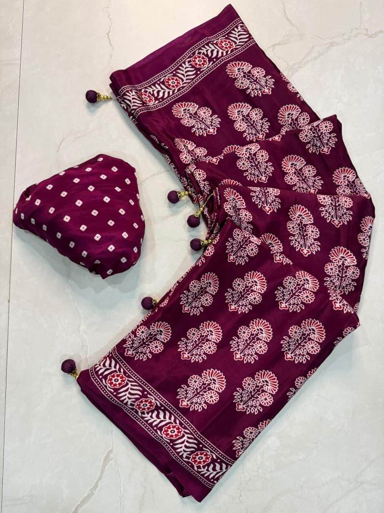 Anshika : Ajrak sarees