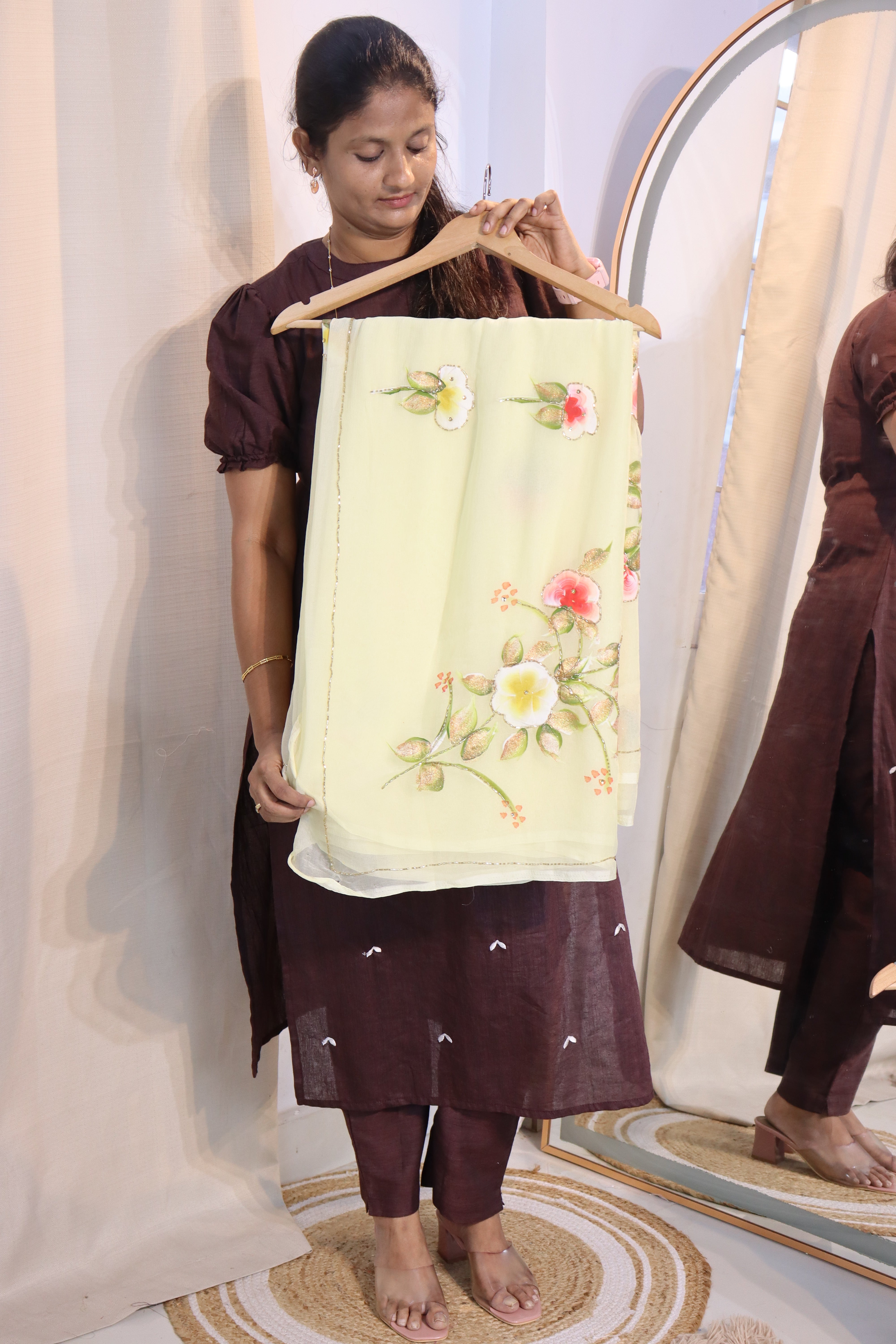 Zahara - Hand Painted Chiffon sarees
