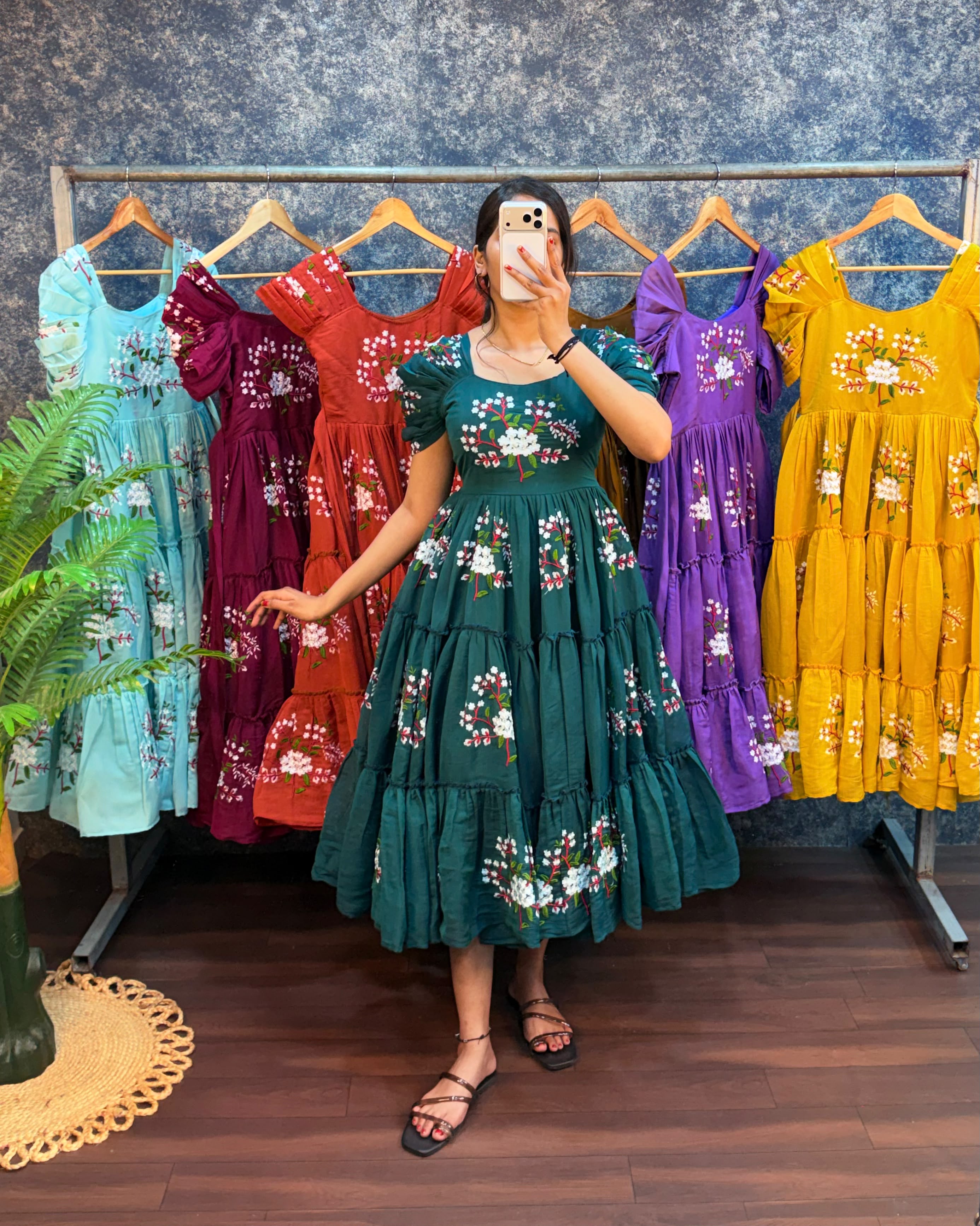 Liya : Pure mul cotton frocks