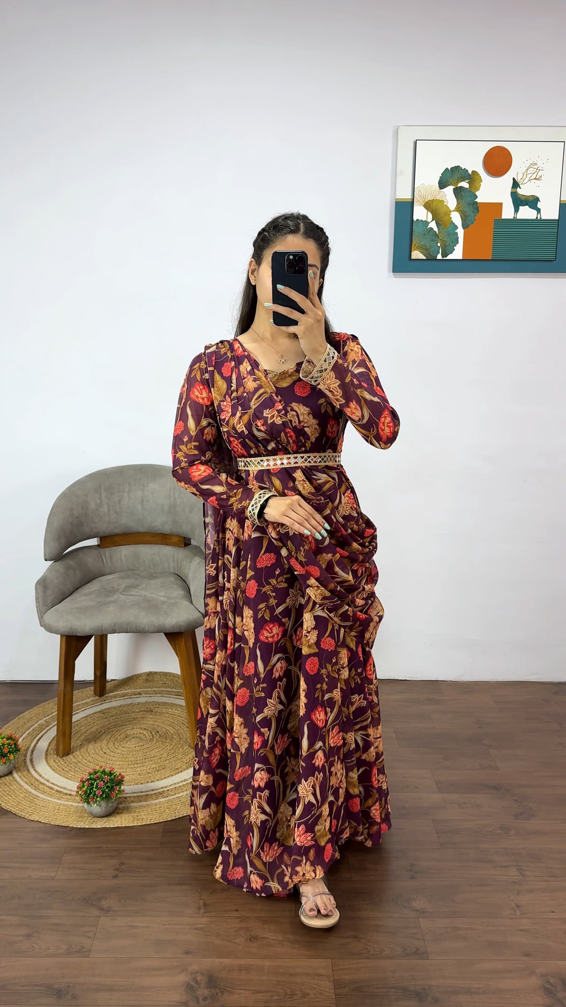 Sofy : Saree gown Frocks
