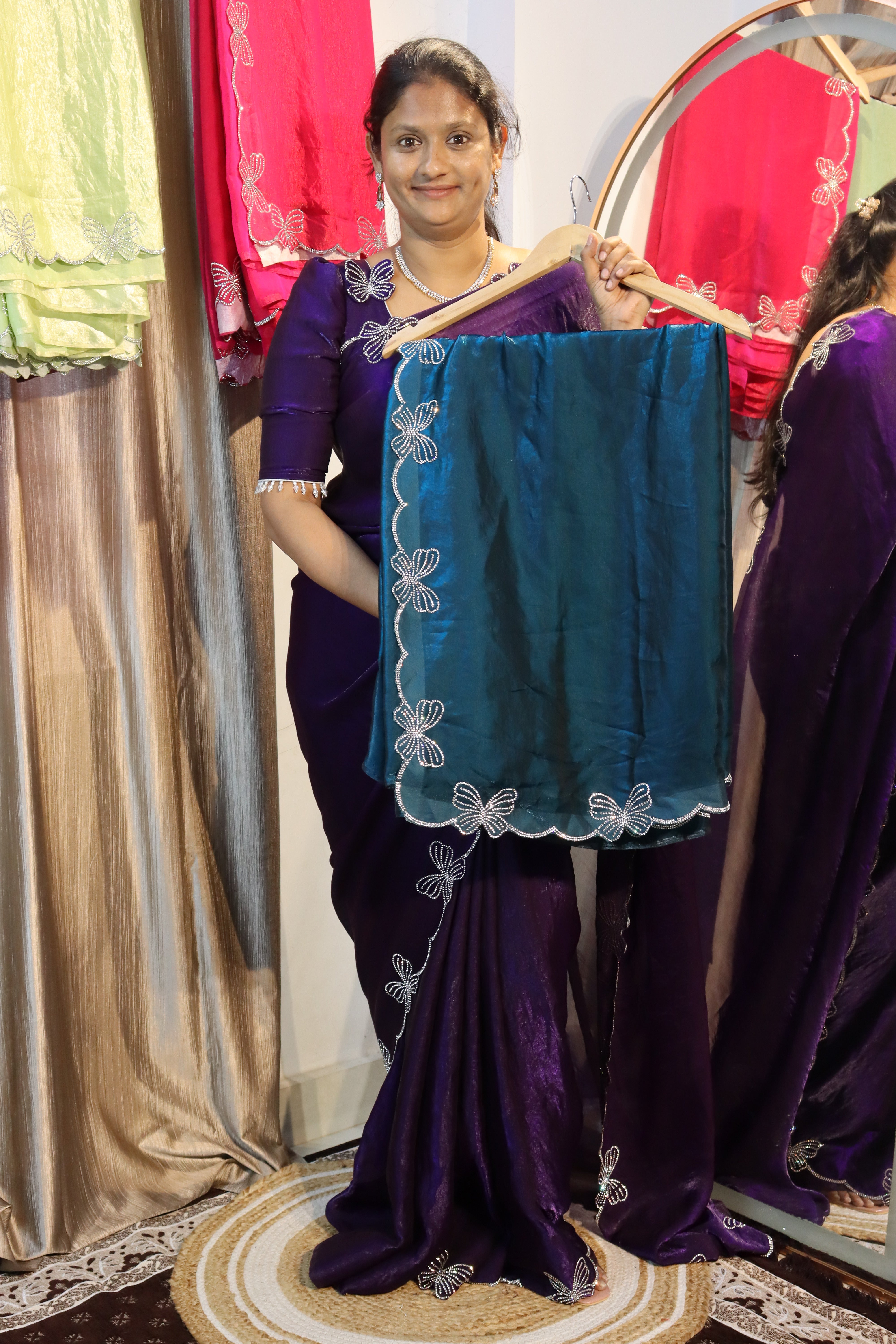 Butterfly Space Silk sarees