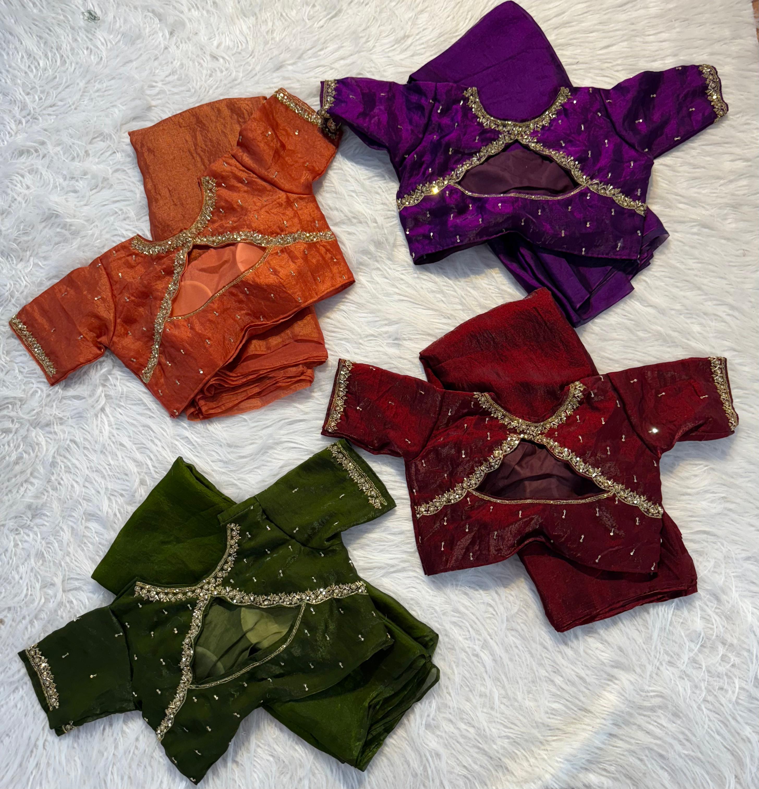 Midhuna : Maggam worked designer saree