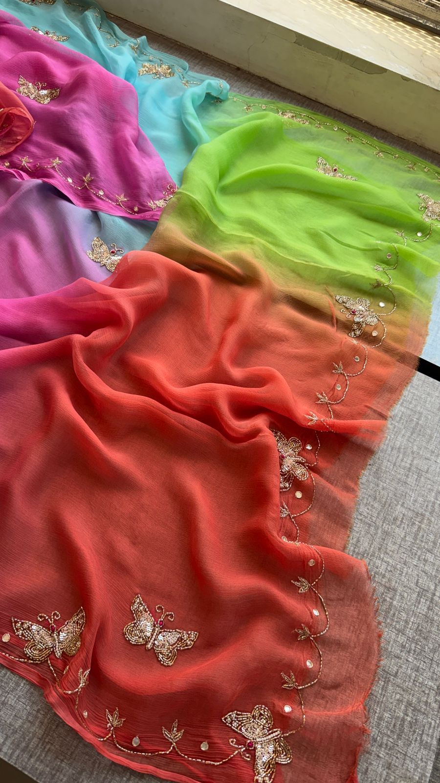 Sheela:  Chiffon sarees