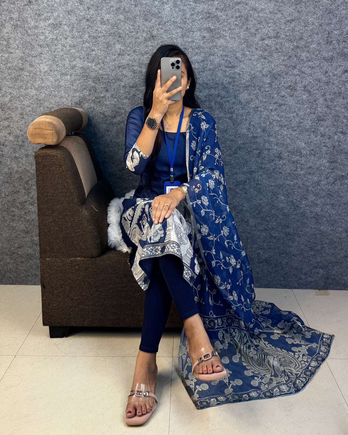 Maanvi : Kota checks outfit