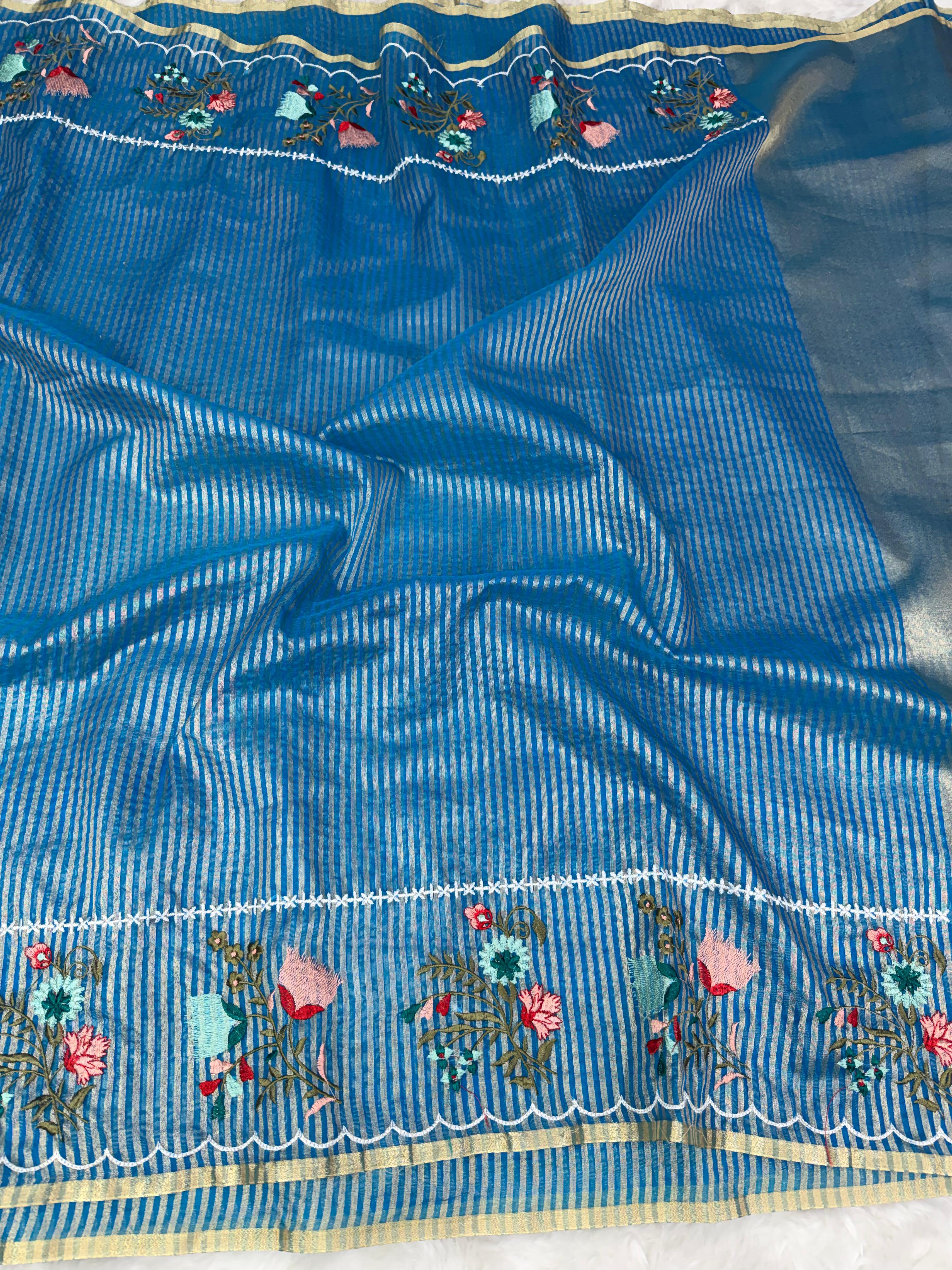 Banarasi : Tissue organza saree