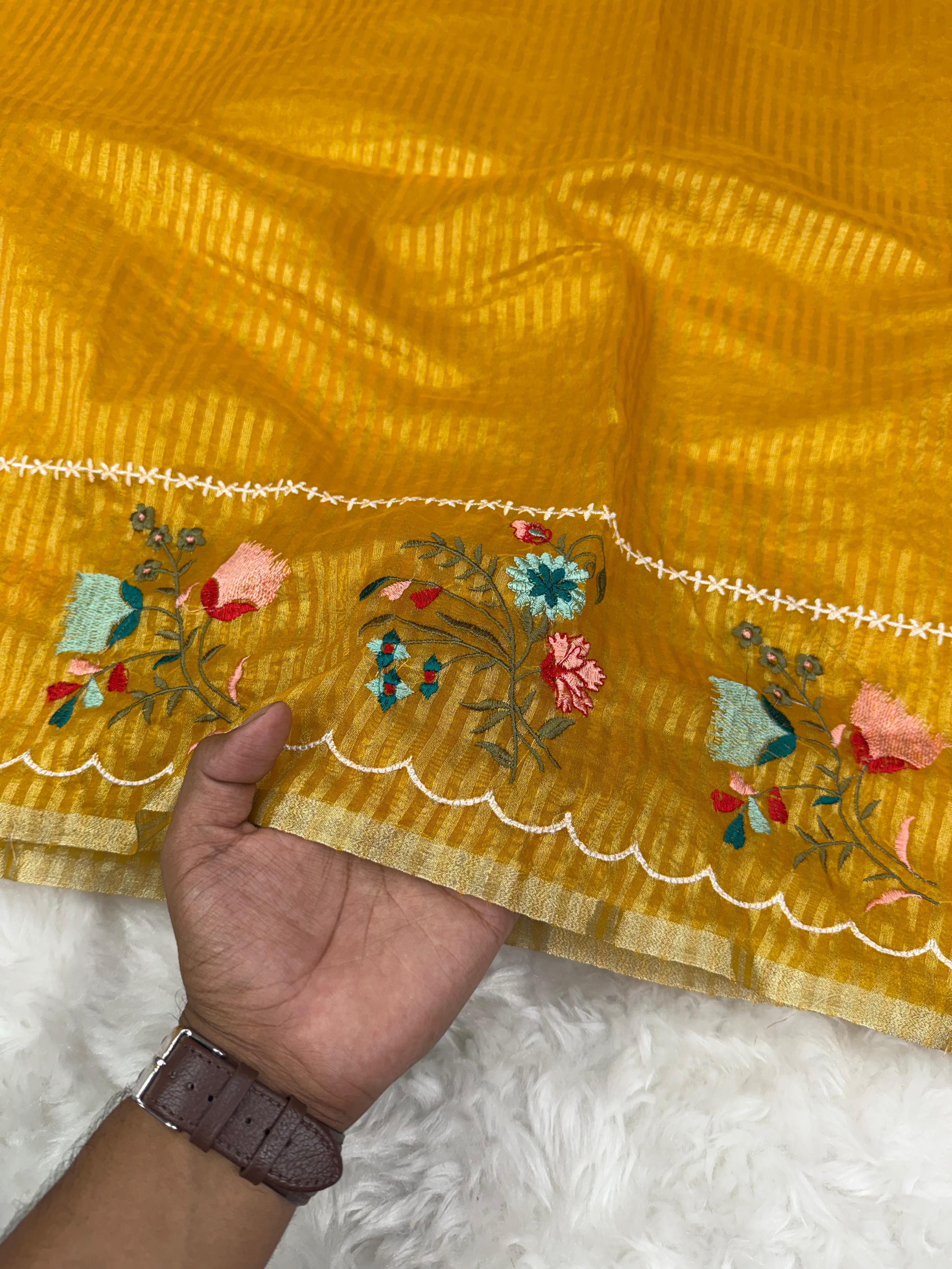 Banarasi : Tissue organza saree