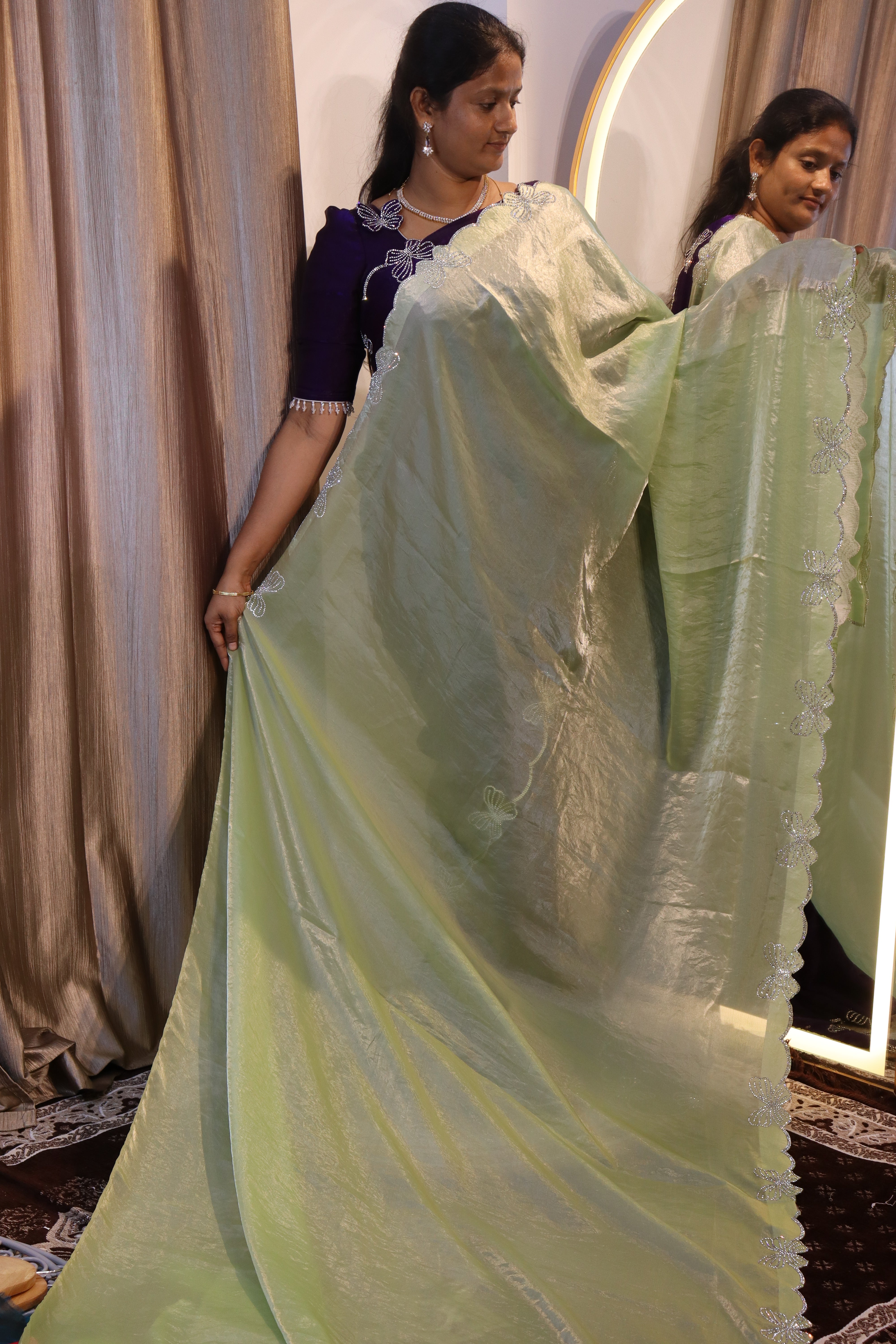 Butterfly Space Silk sarees