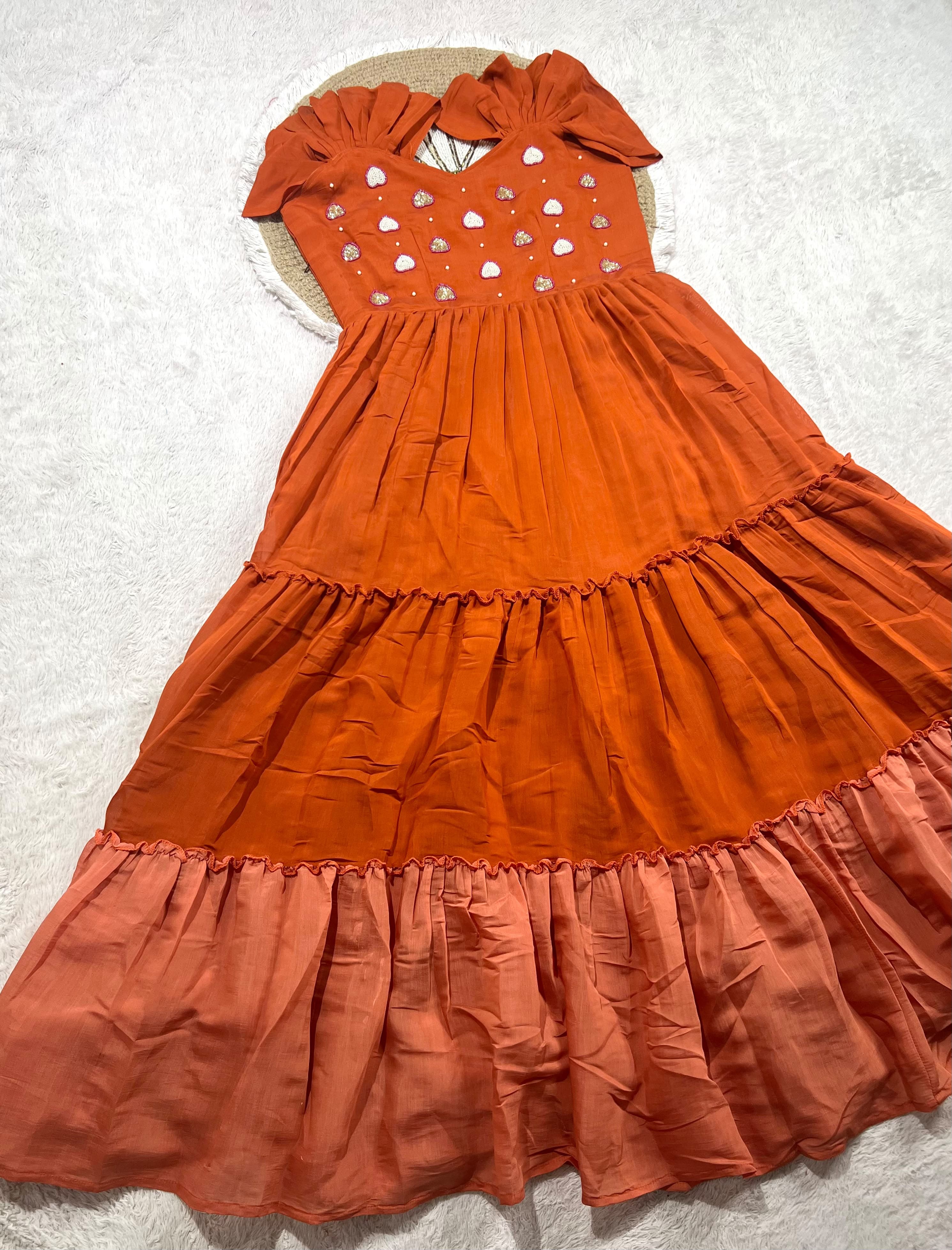 Leena : Mul Mul Cotton Frocks 💕