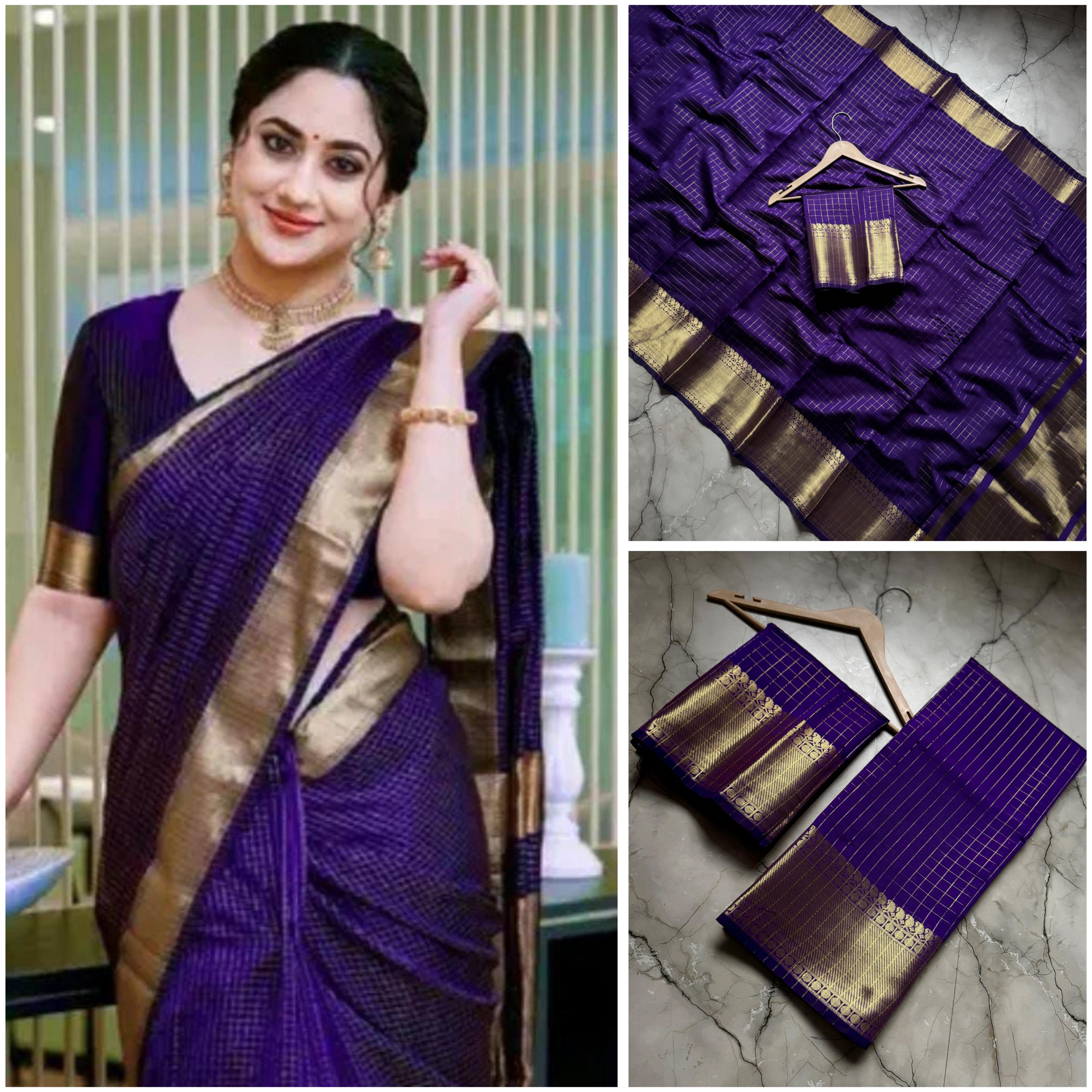 Celebrity Banarasi Semi silk saree