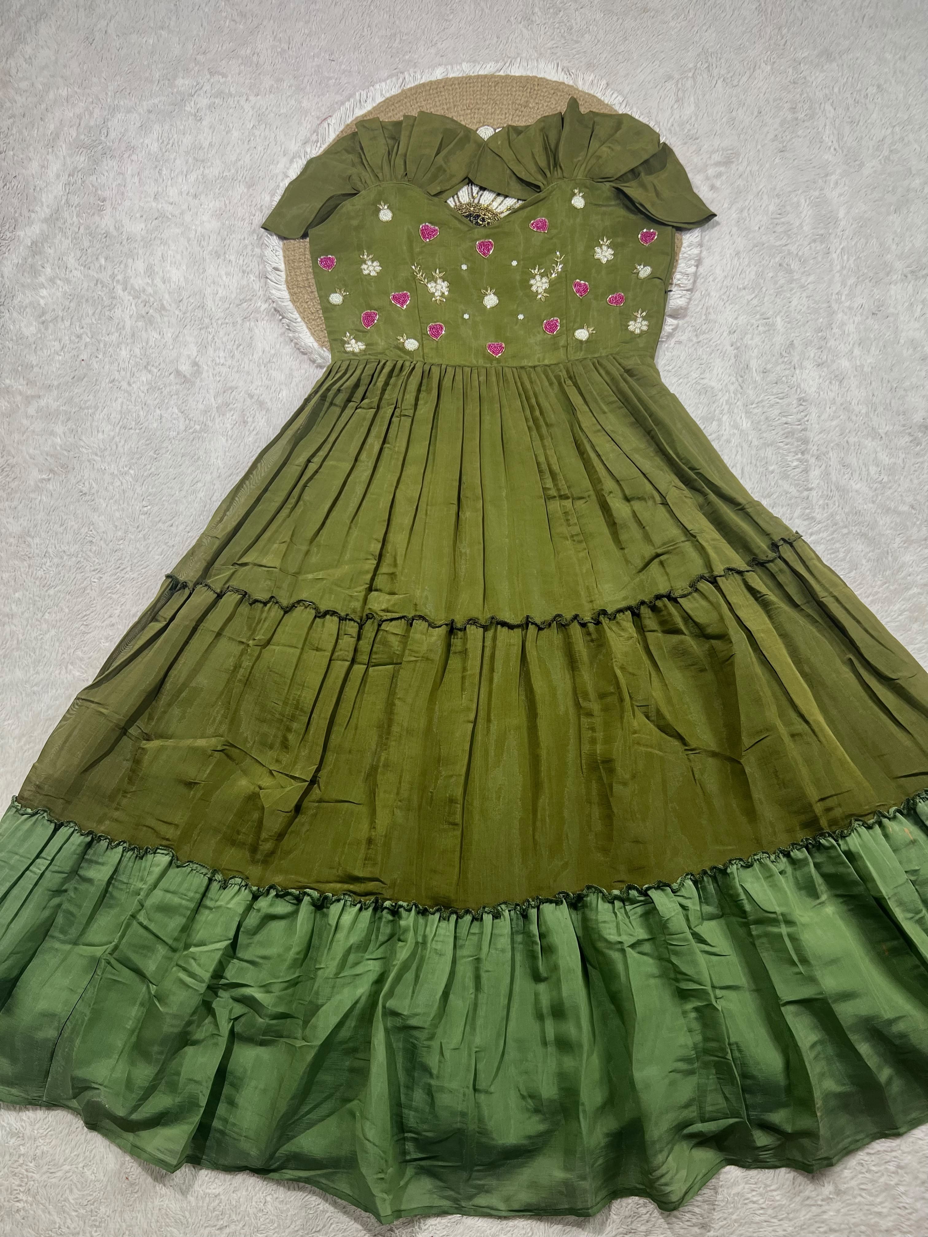 Leena : Mul Mul Cotton Frocks 💕