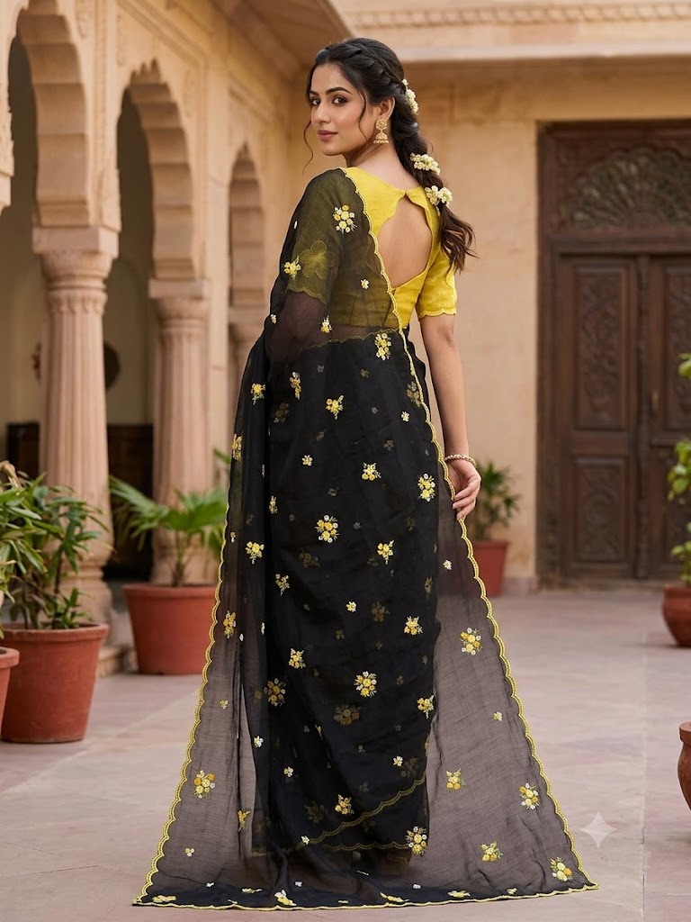 Candy crush crunchy silk saree