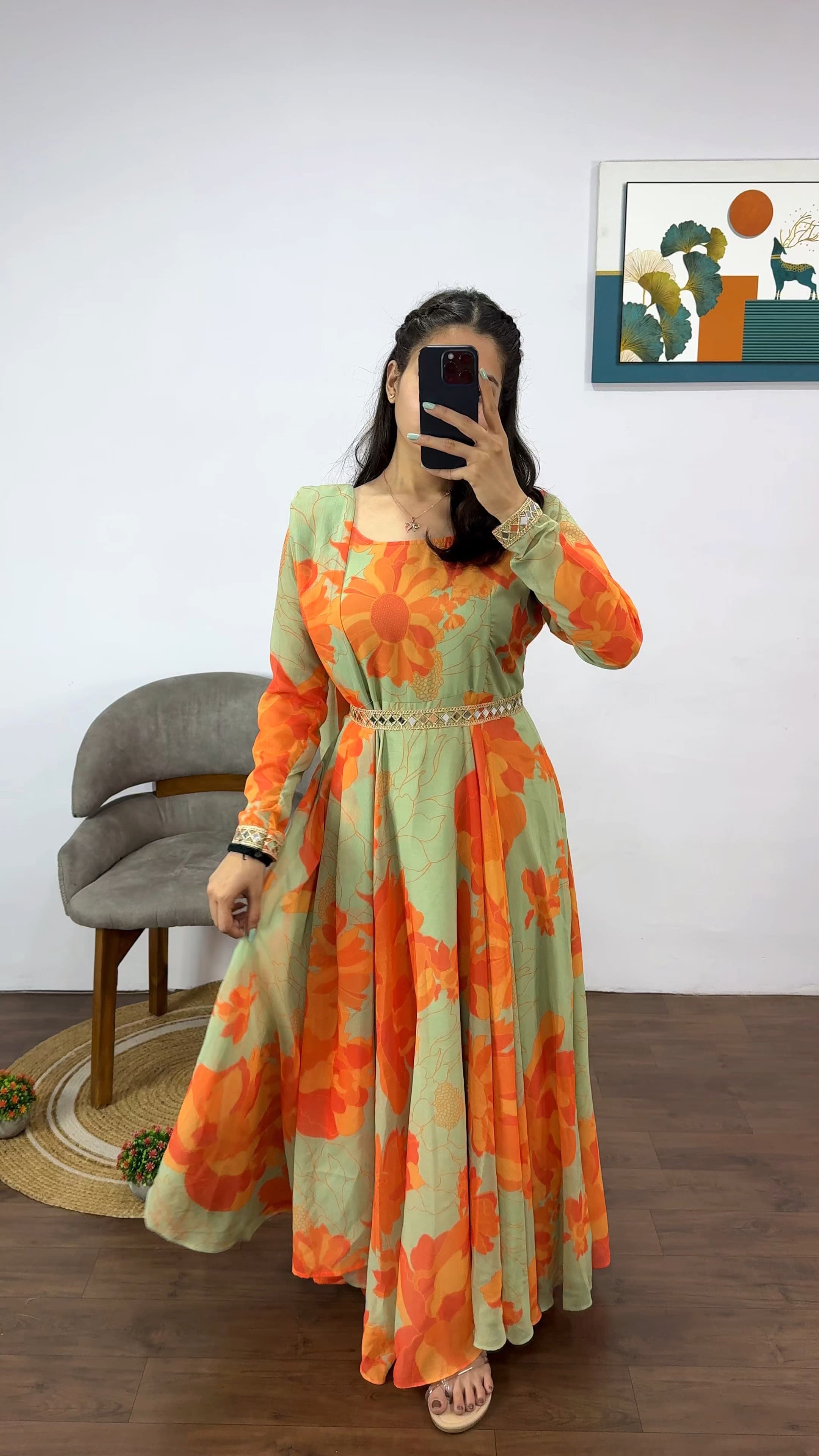 Sofy : Saree gown Frocks