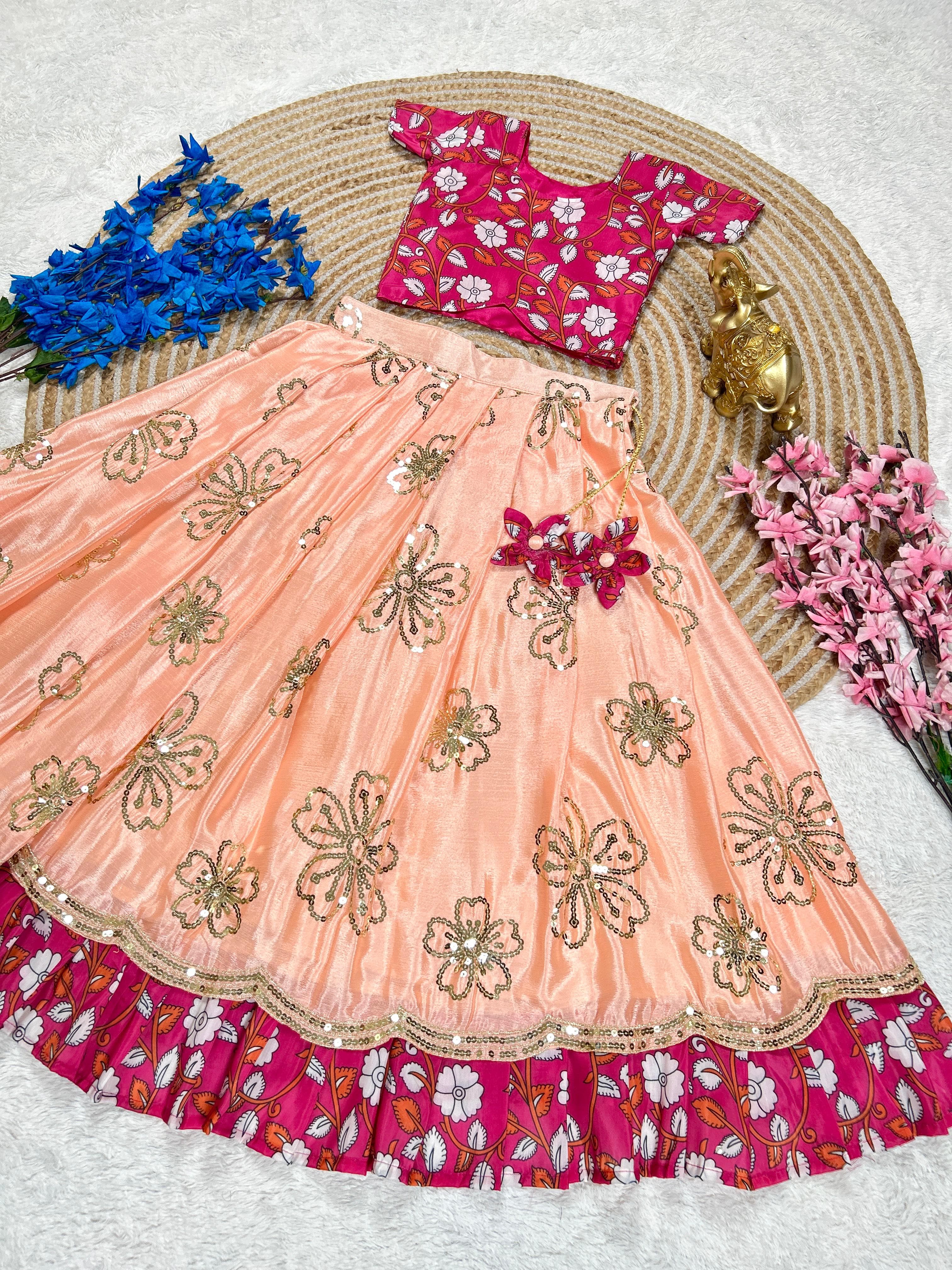 Jahna : Kalamkari Kids lehenga