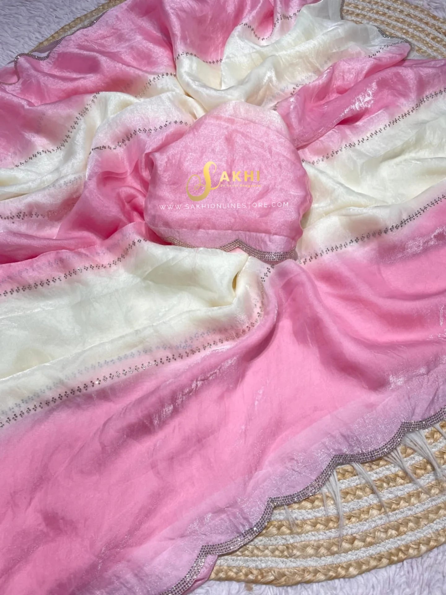 Rose Milk sarees 💕