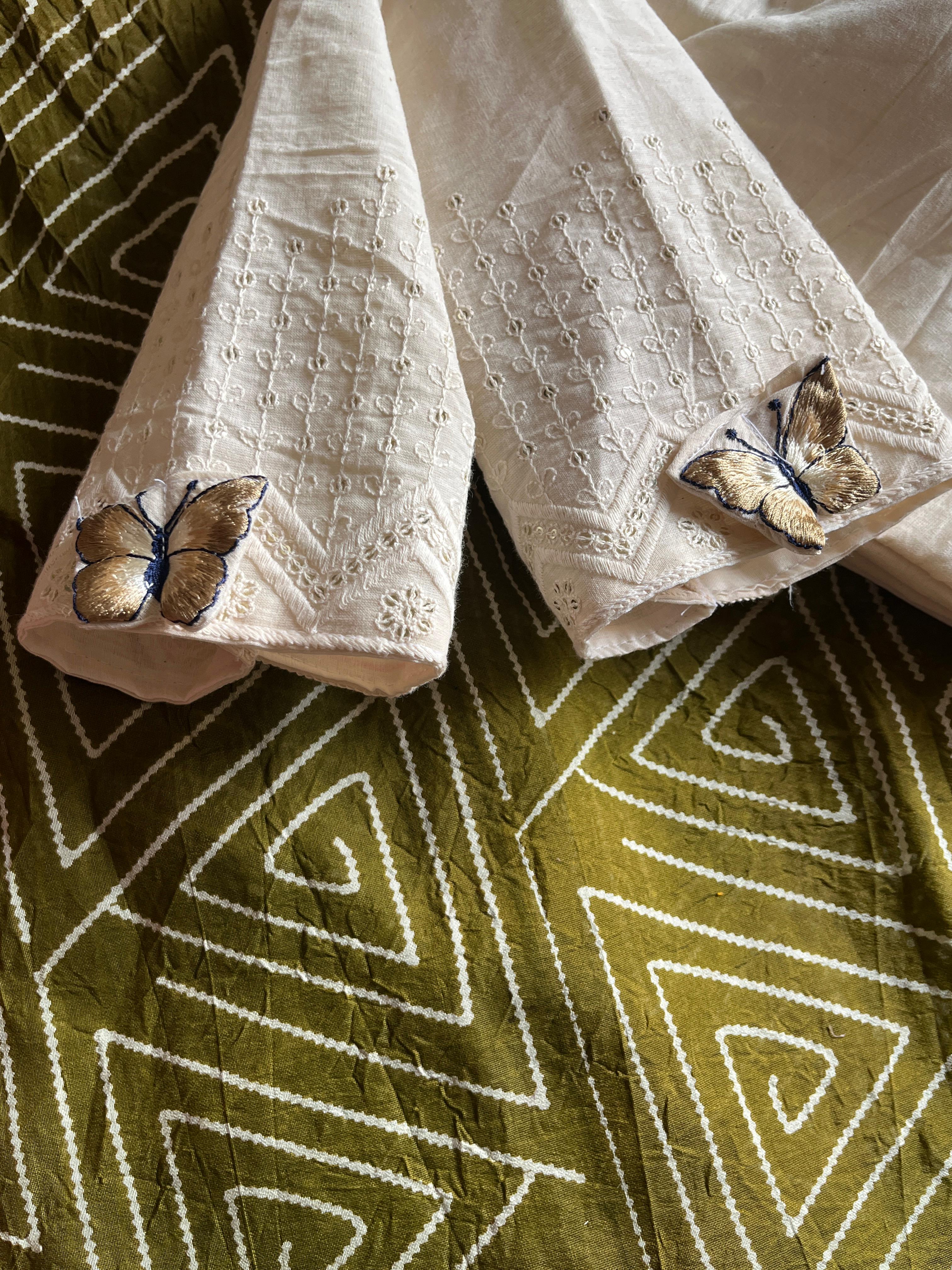 Premium Mul cotton saree with stitched Blouse