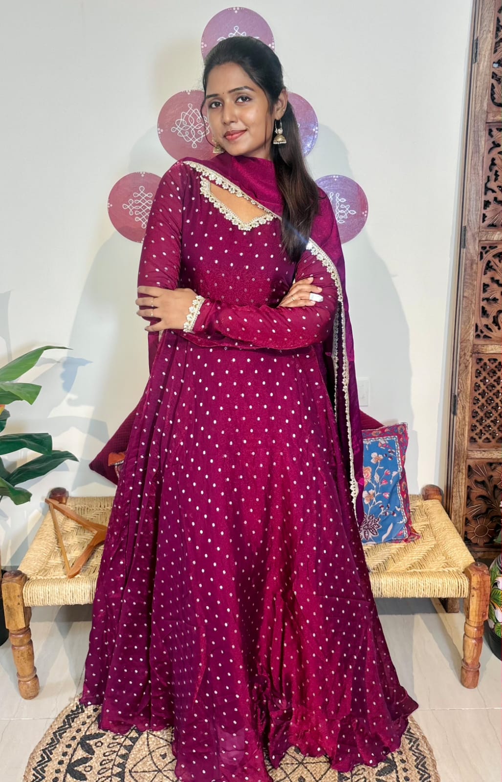 Monisha : Trending Anarkali outfit