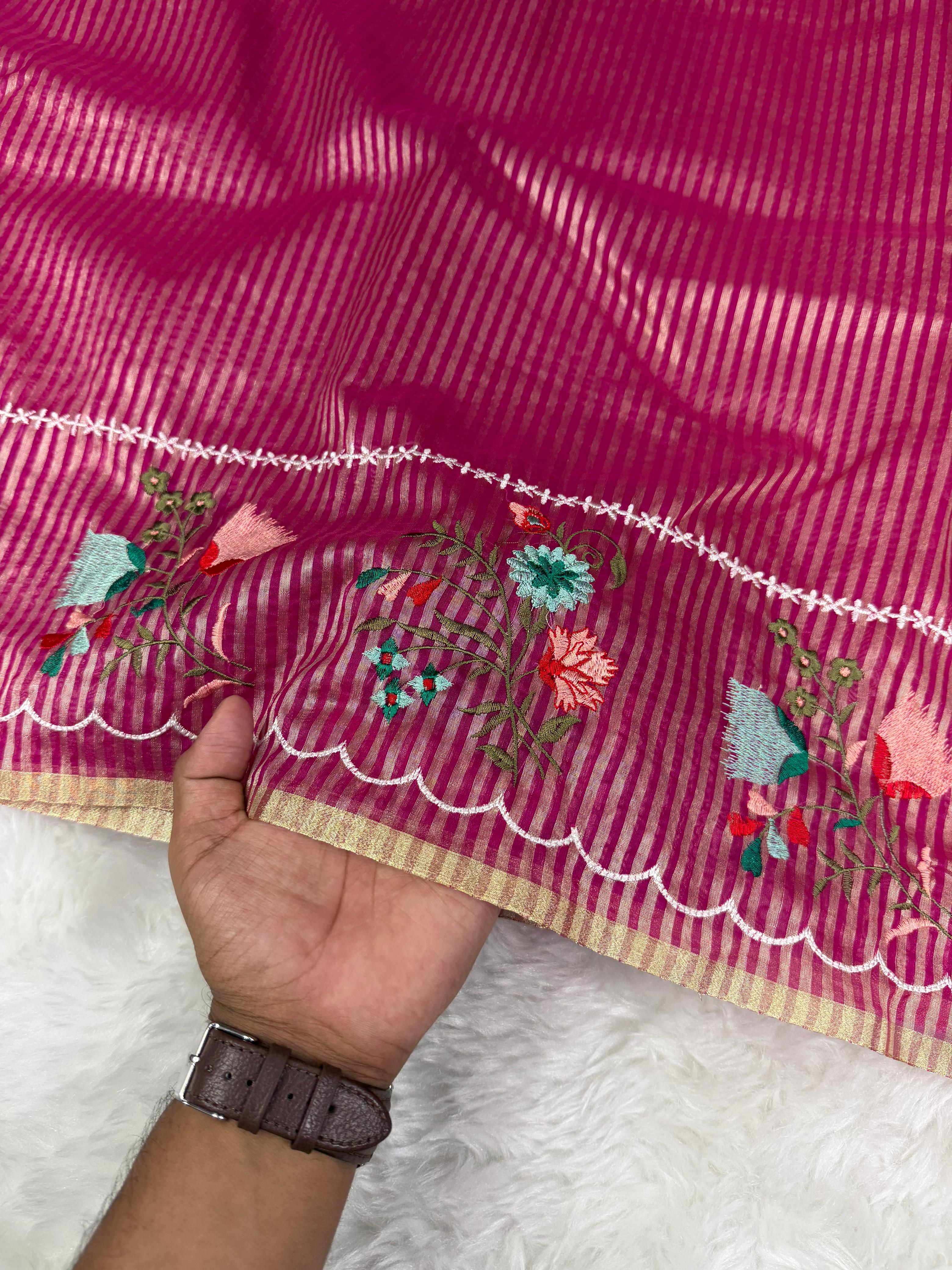 Banarasi : Tissue organza saree