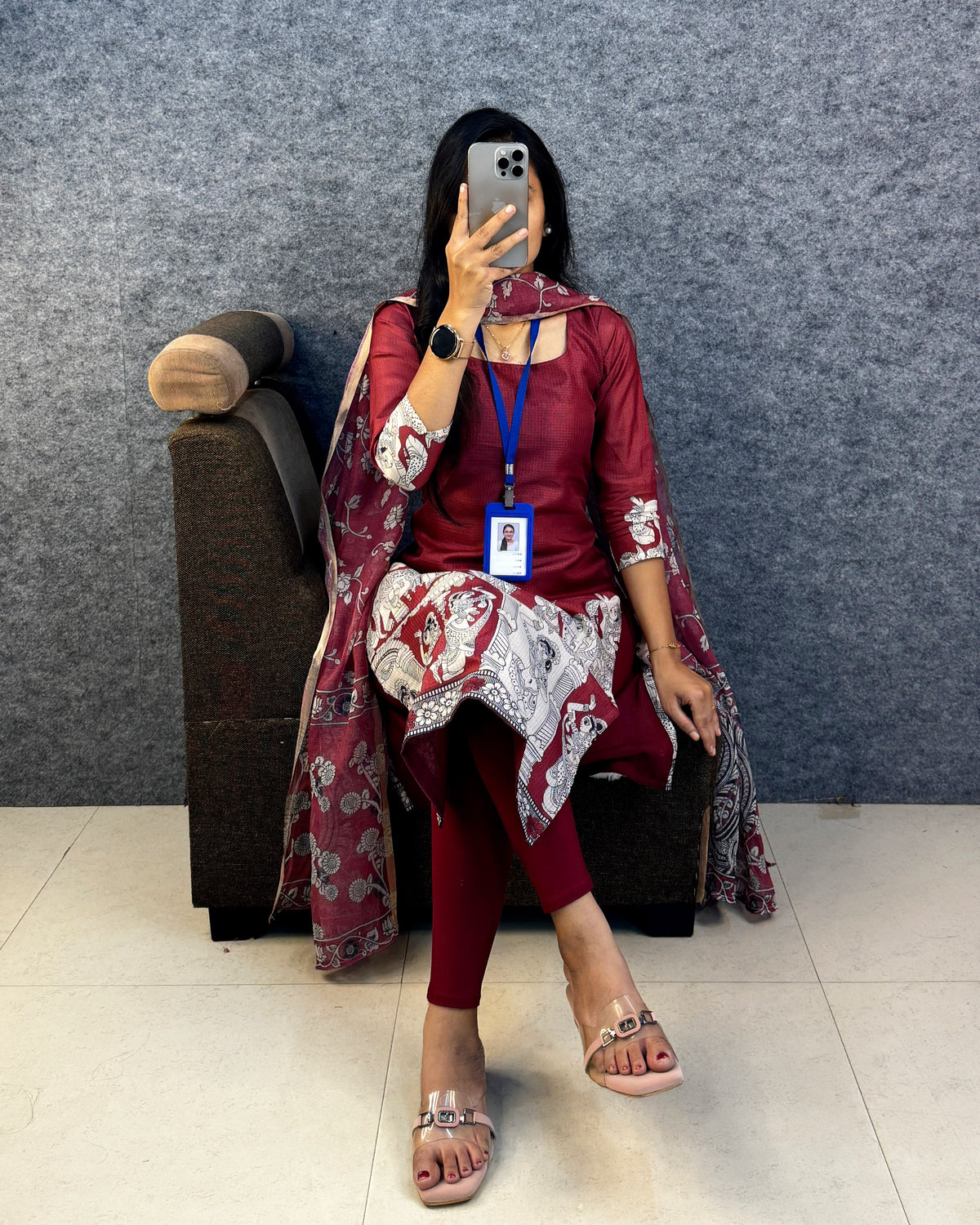 Maanvi : Kota checks outfit