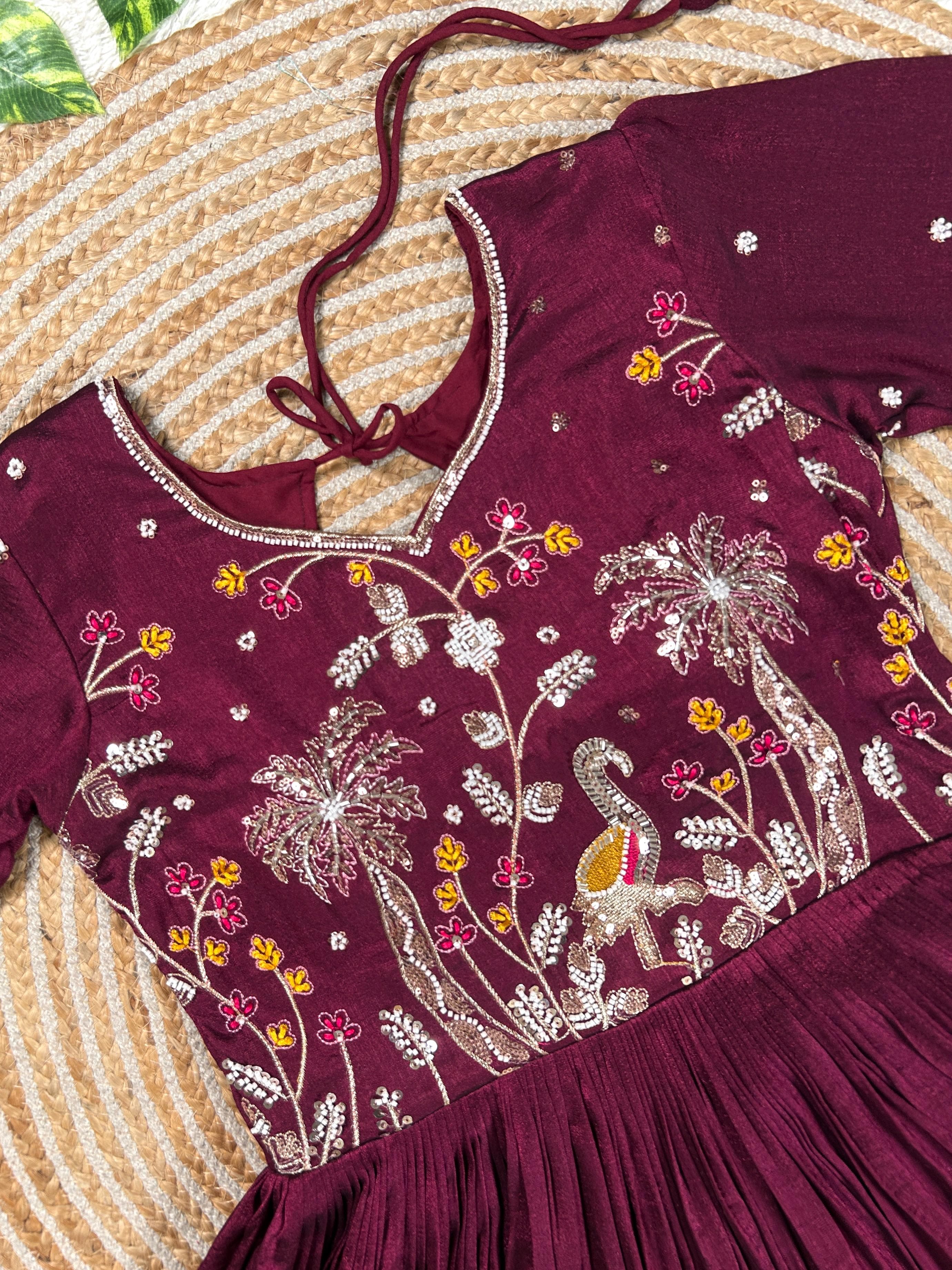 Shine ⭐ Pretty Maggam work frocks