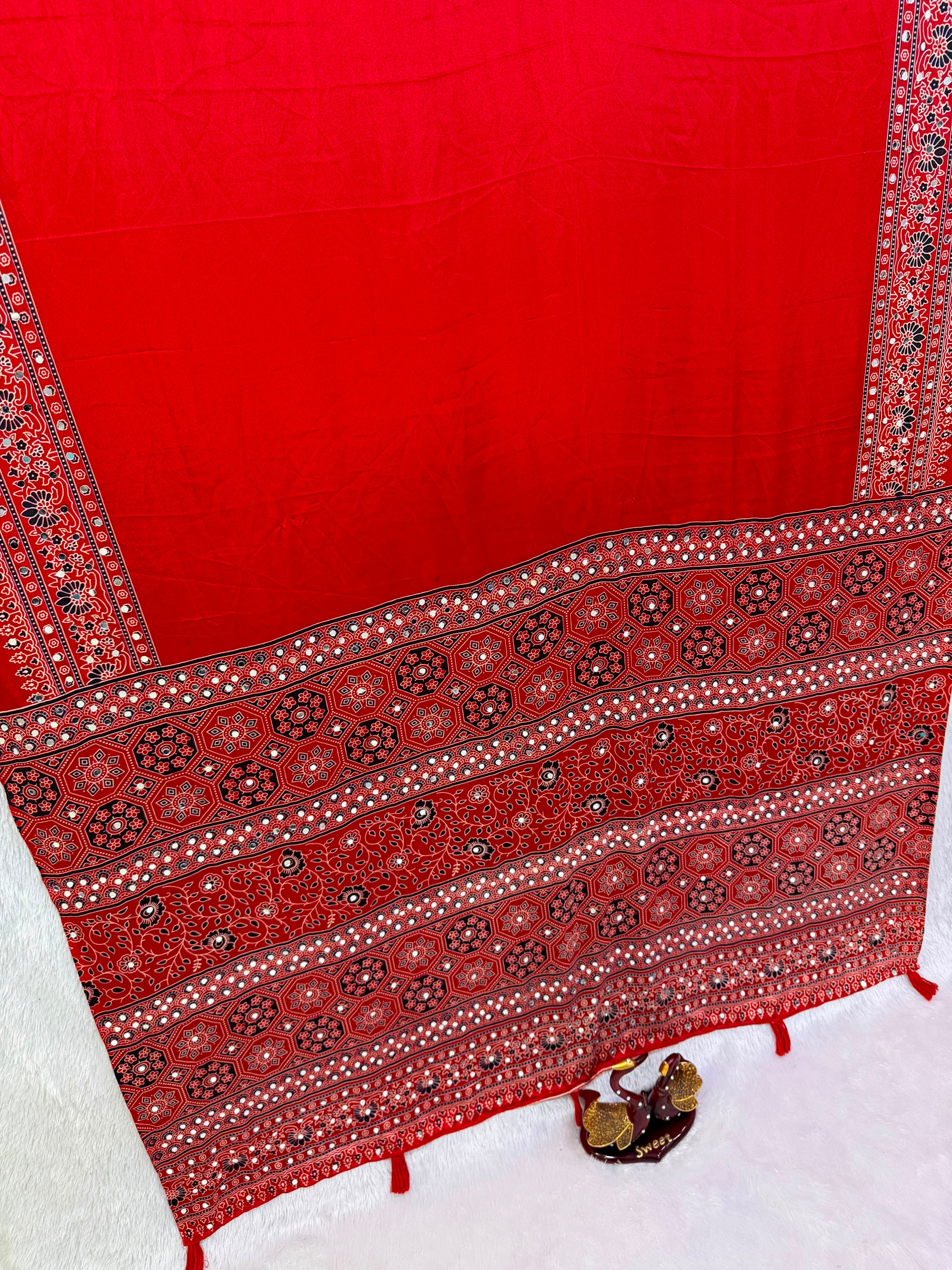Anshika: Ajrak sarees